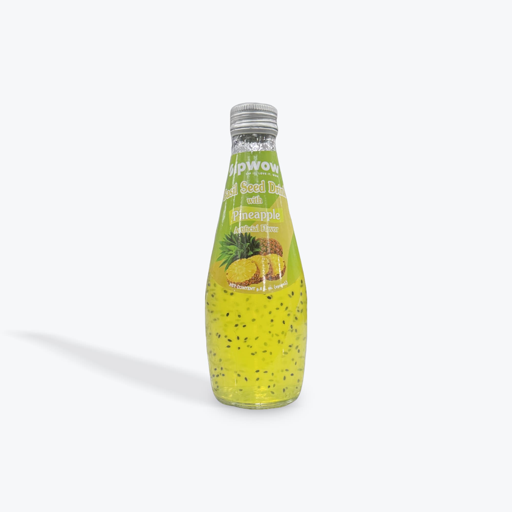 Sipwow Pineapple Basil Seed Drink 9.8oz