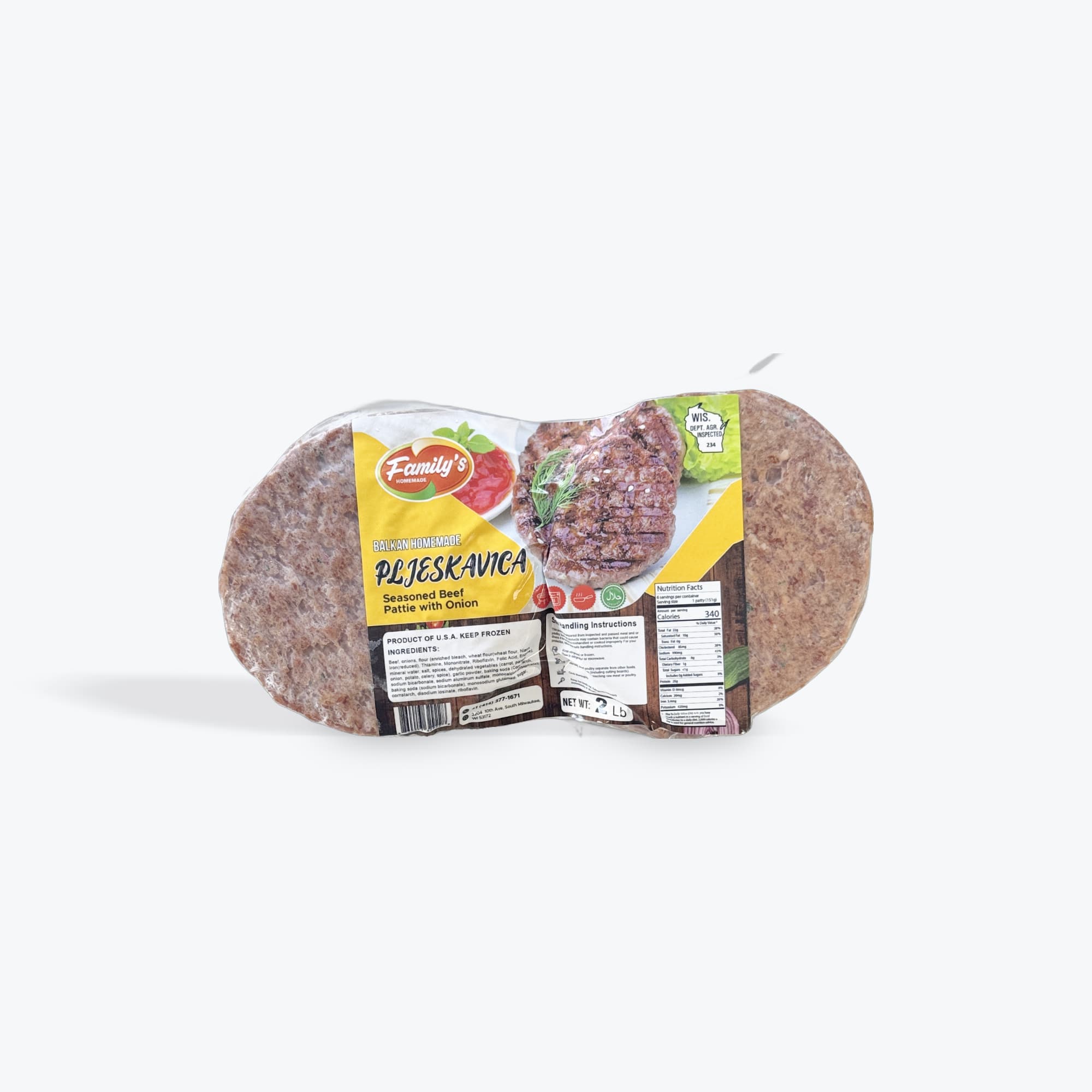 Family's Seasoned Beef Patties 2lb