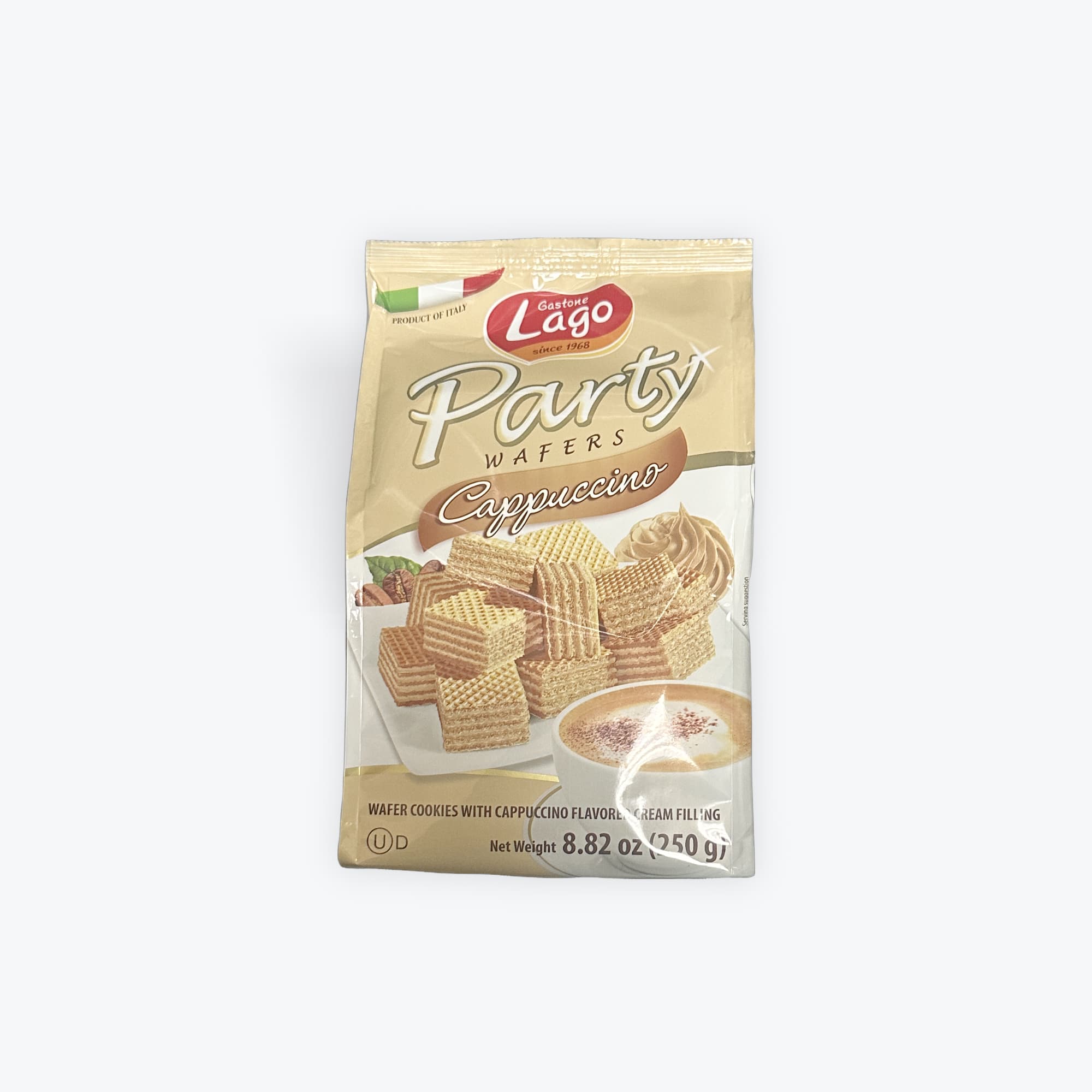 Lago Party Cappuccino Wafers 8.82oz