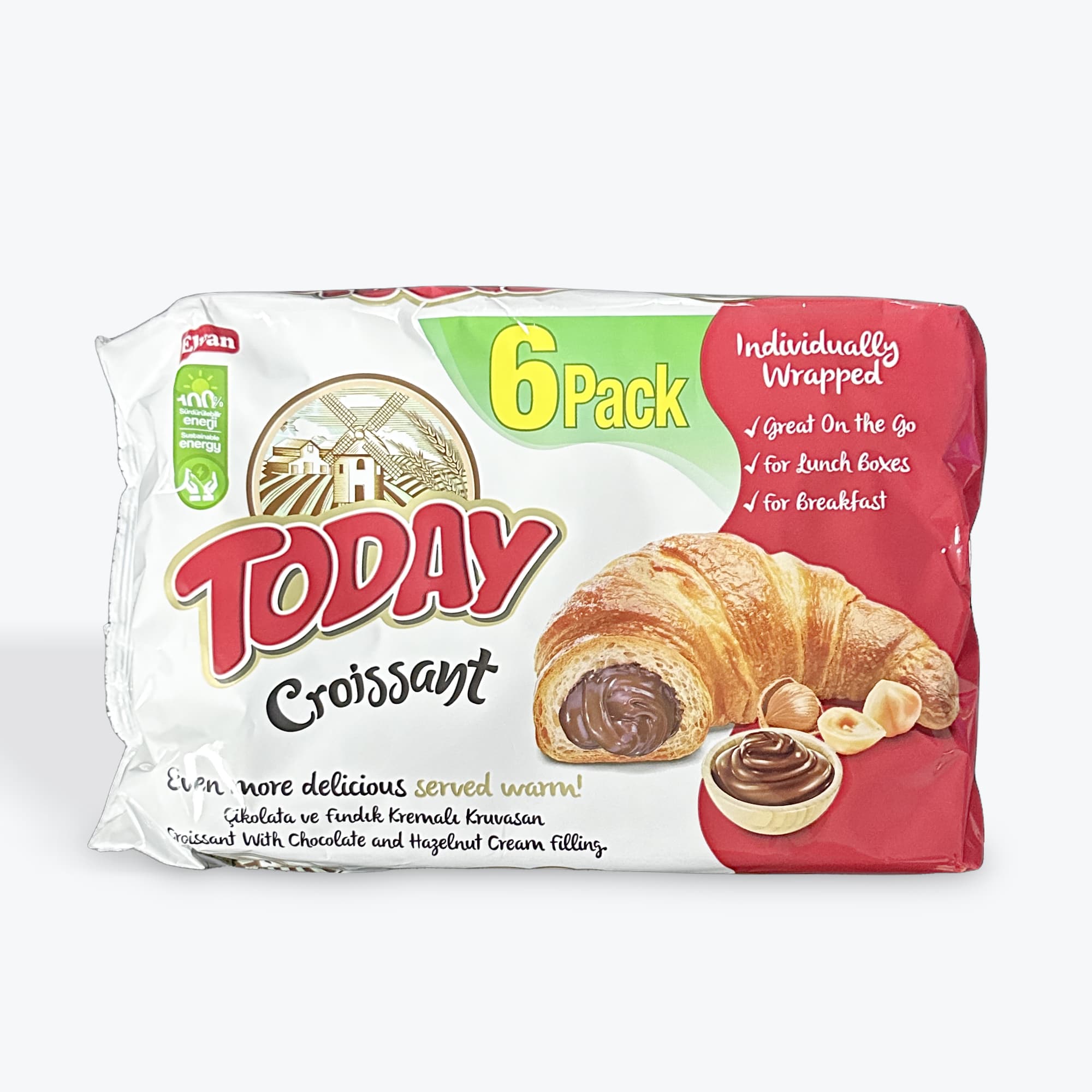 Today Hazelnut Croissant 6 Pack