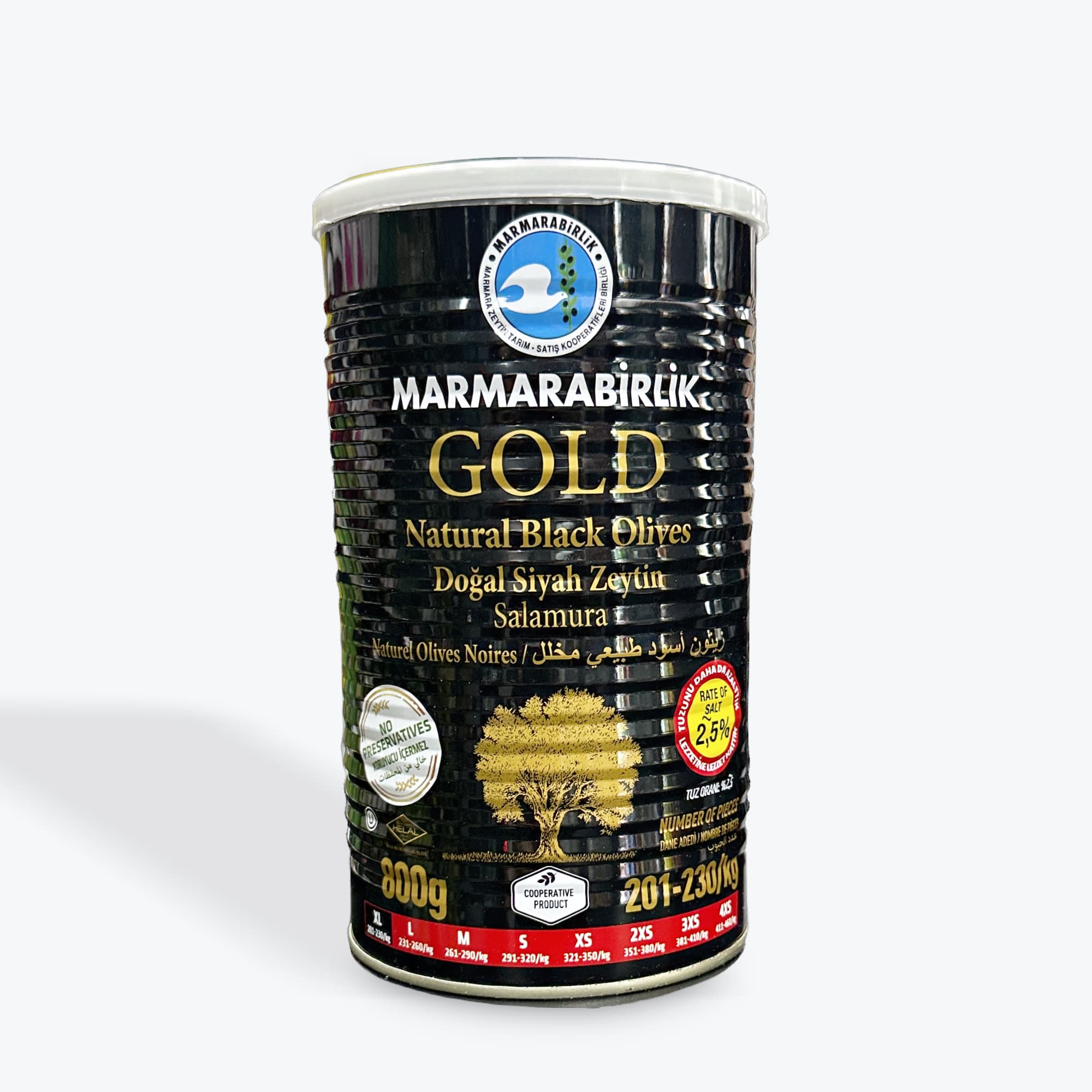 Marmarabirlik Gold Olives 800g