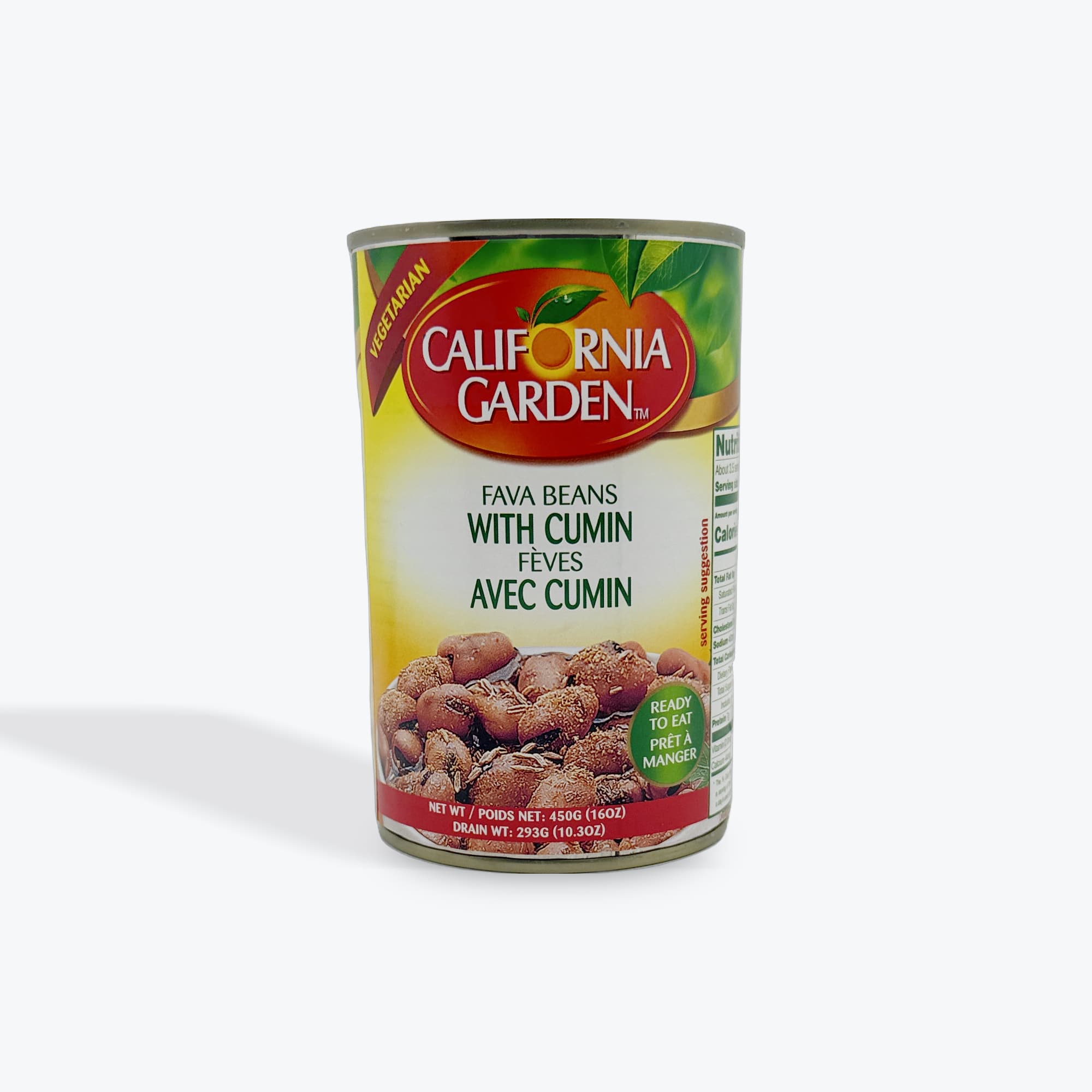 California Garden Fava Beans With Cumin 16oz