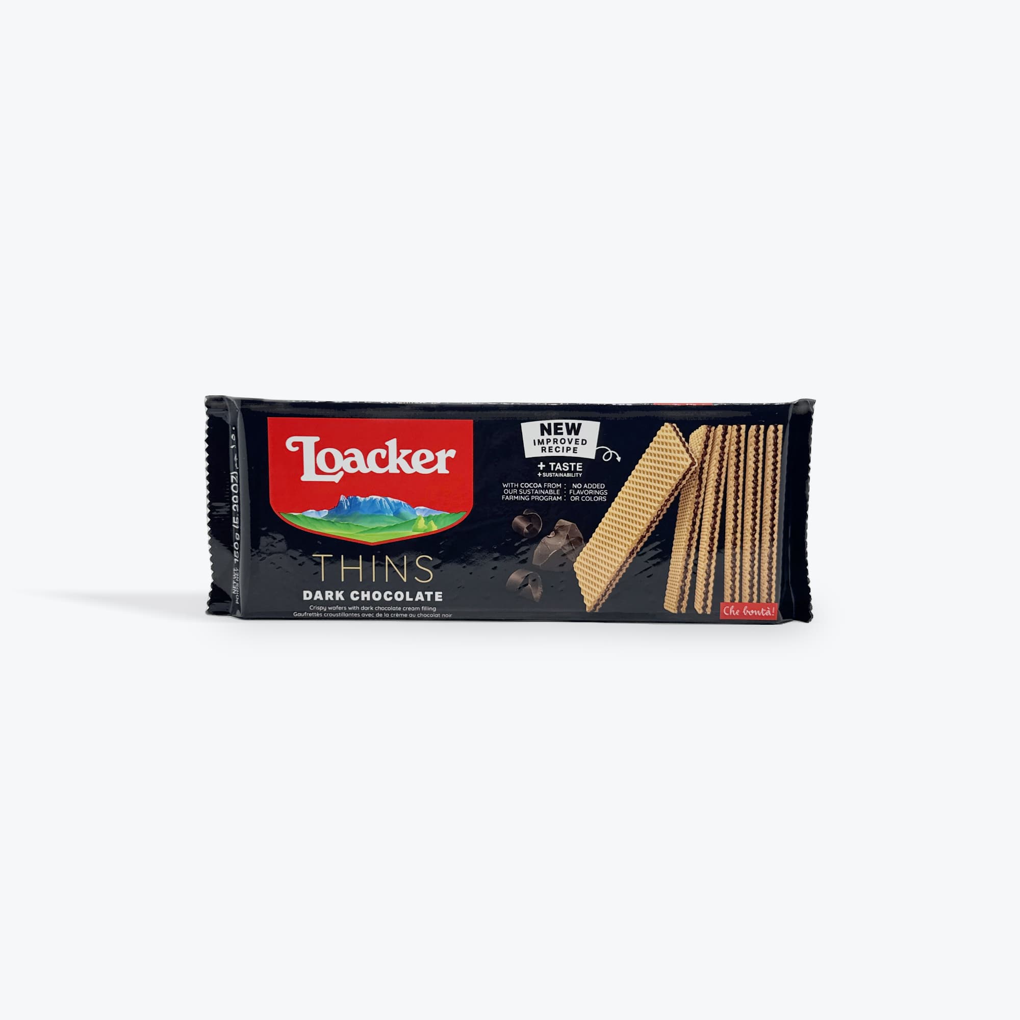 Loacker Thins Dark Chocolate Wafers 150g