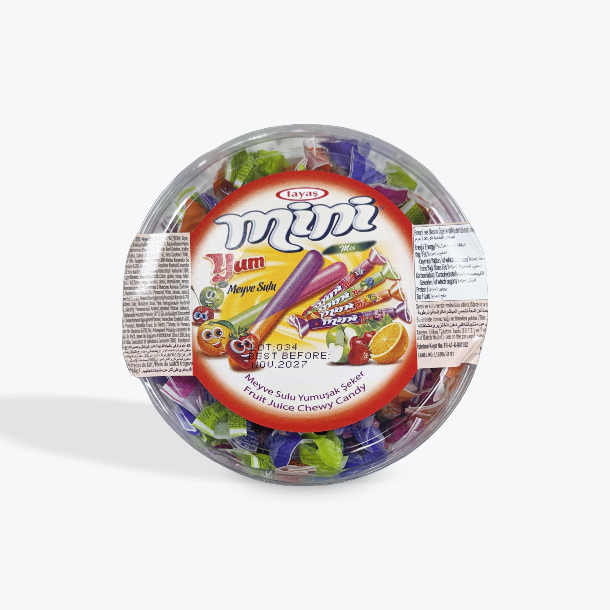 Tayas Mini Fruit Chew Candy 804g