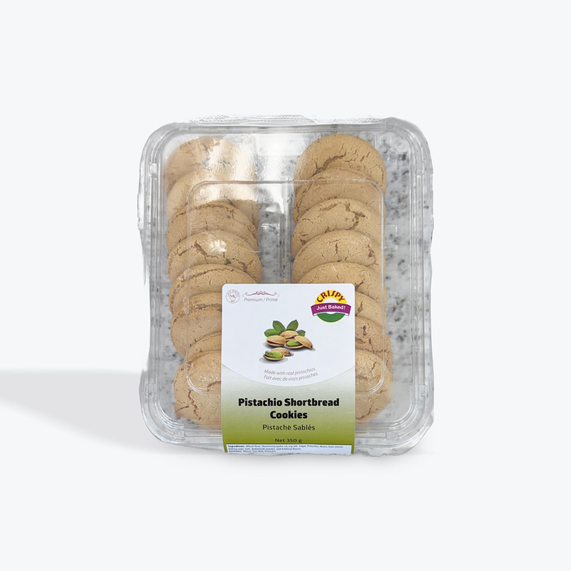 Crispy Pistachio Shortbread Cookies 350g