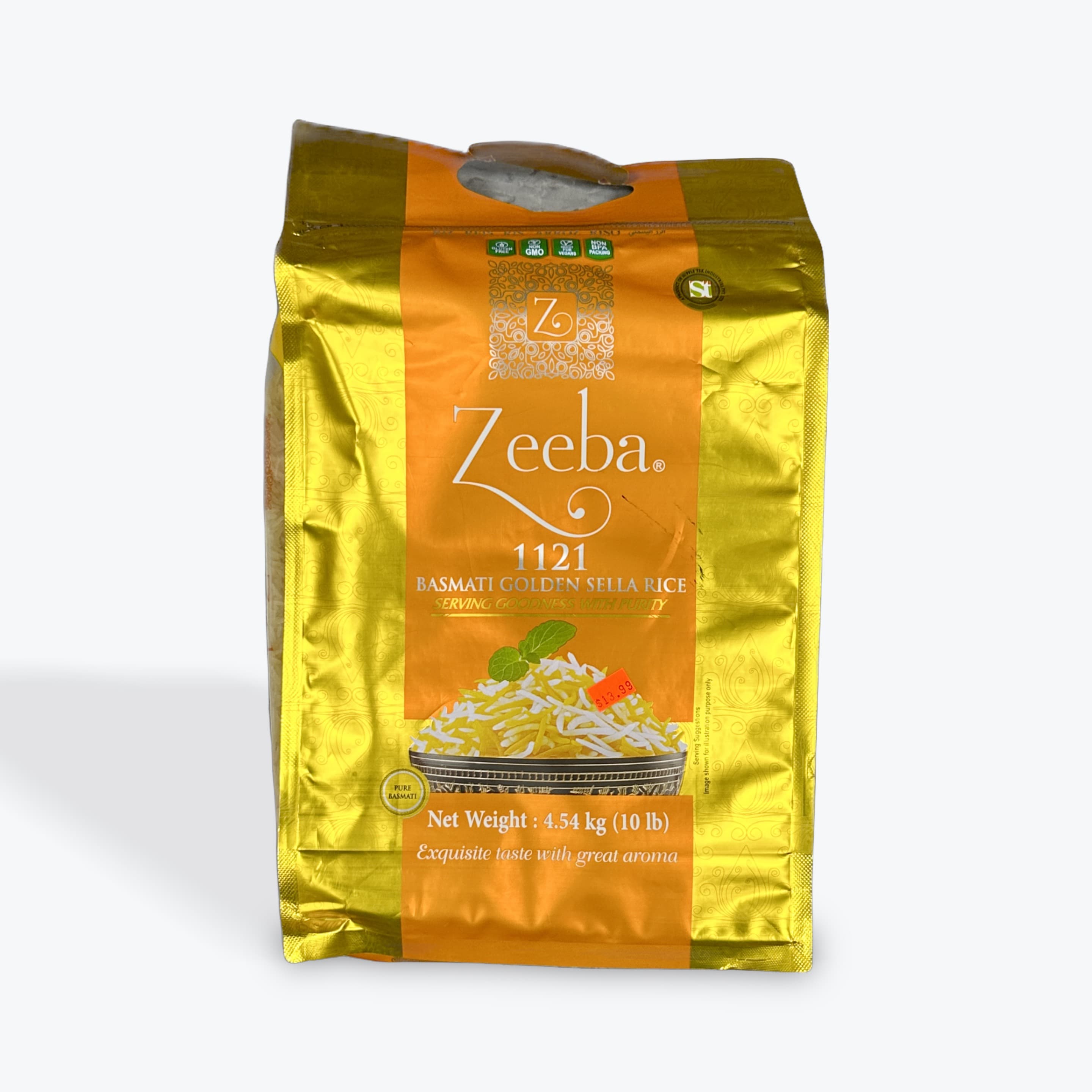 Zeeba Golden 1121 Basmati Rice 10Lb