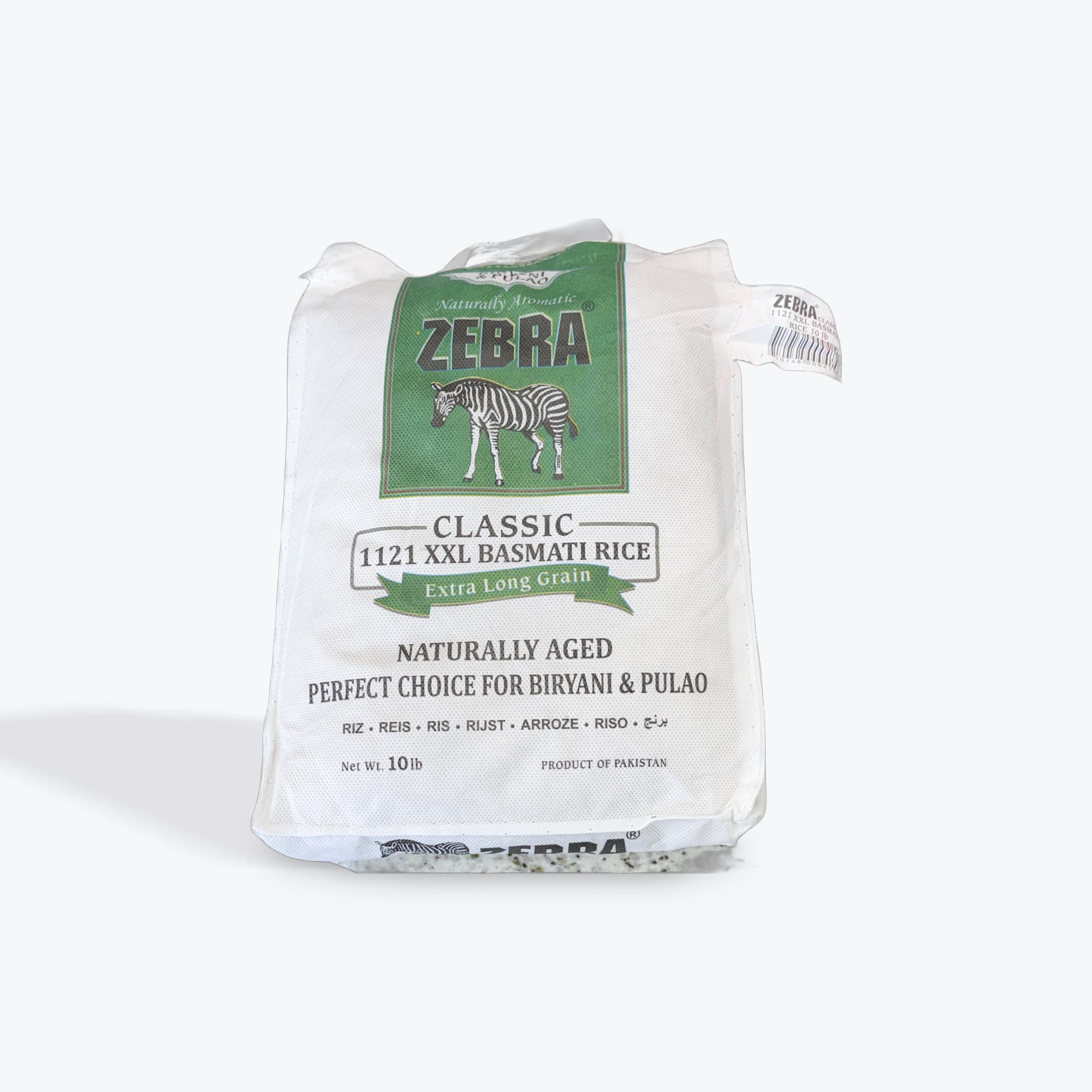 Zebra 1121 XXL Basmati Rice 10lb
