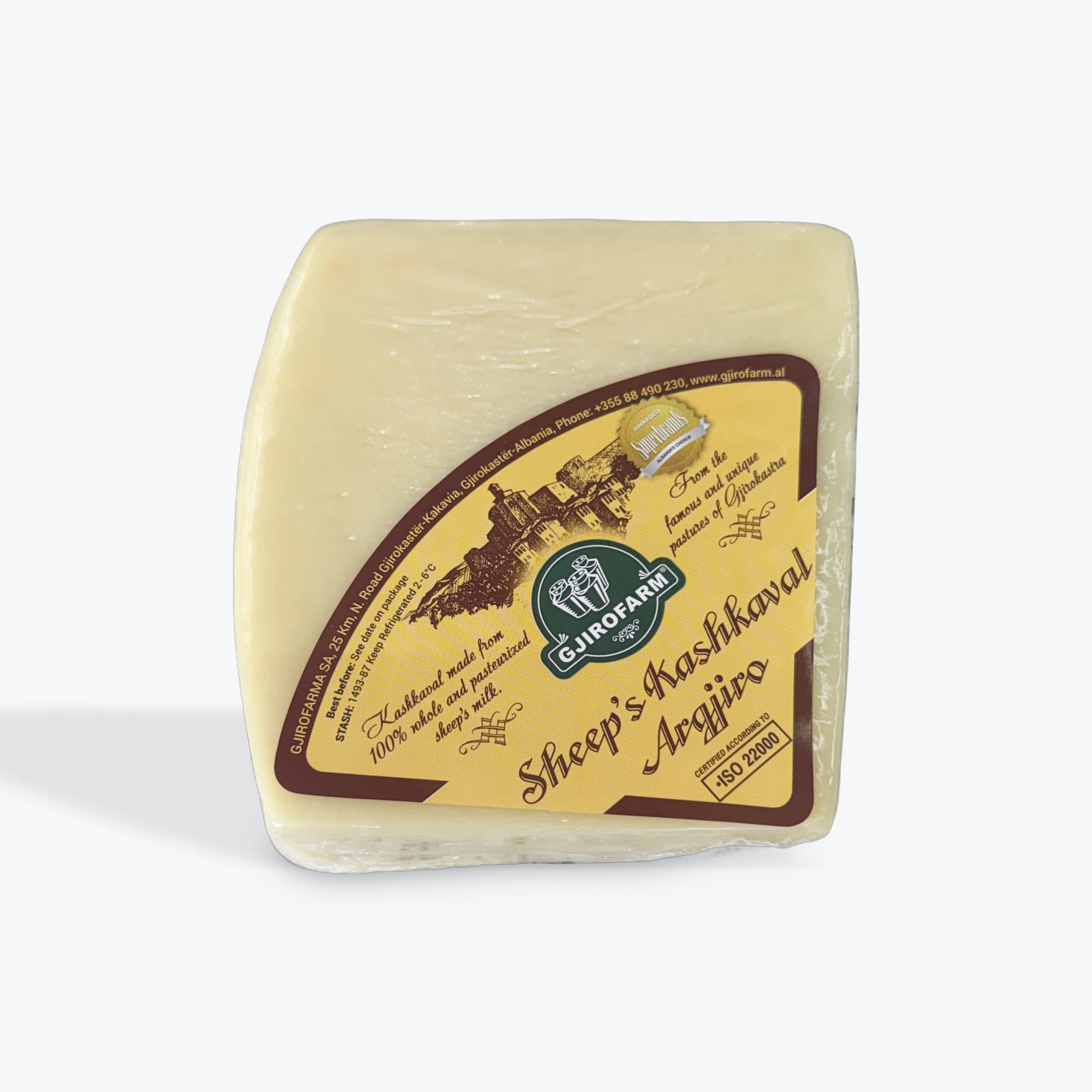 GjiroFarm Kashkaval Sheep Kashkaval Cheese