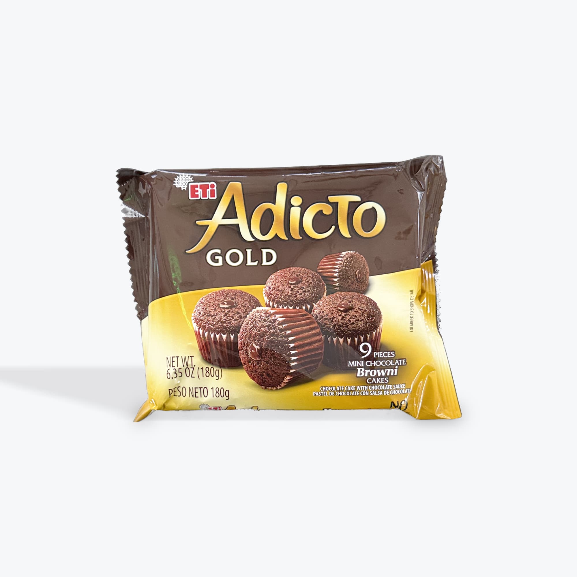 Eti Adicto Gold Brownie Cakes 180g