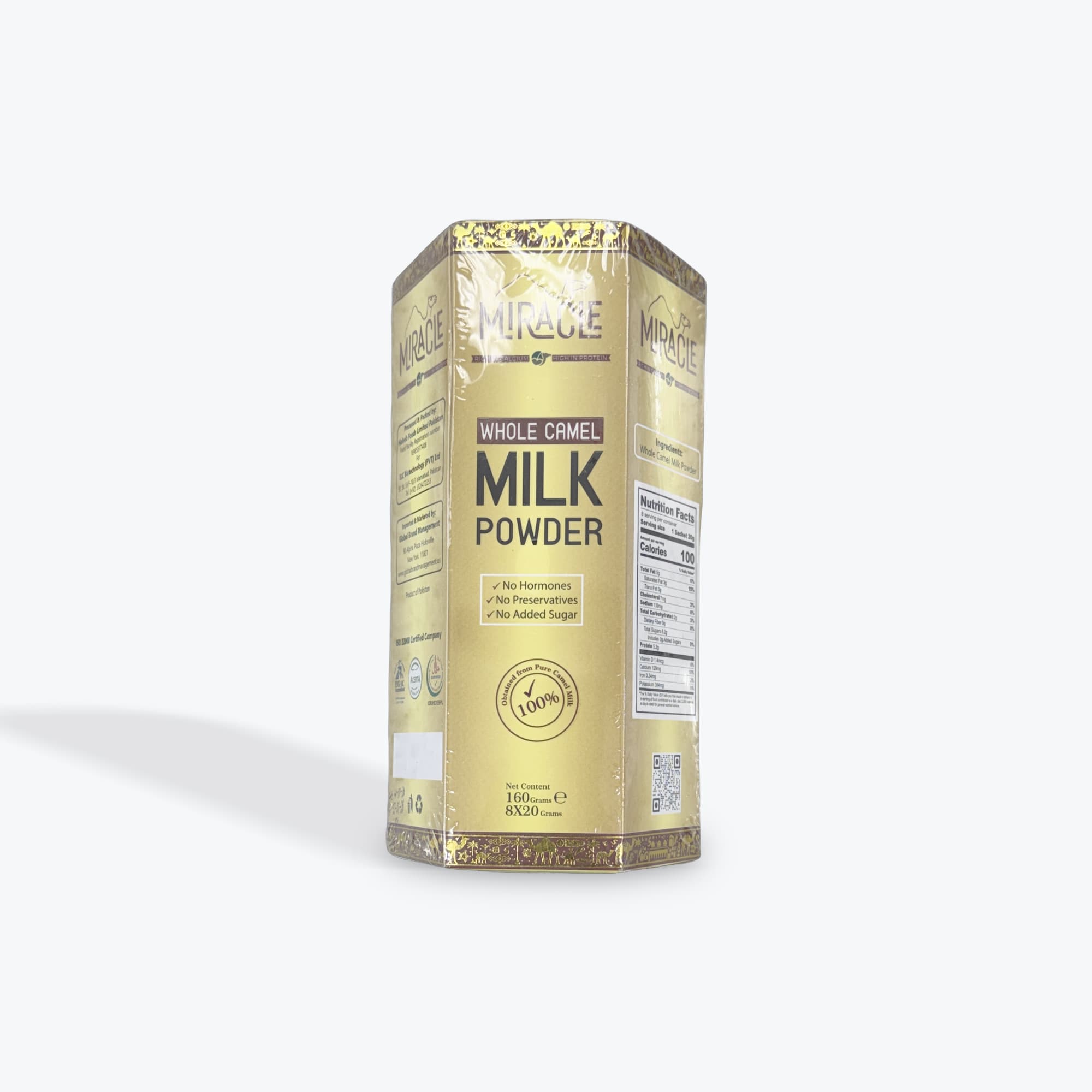 Miracle Whole Camel Milk Powder 8x20g