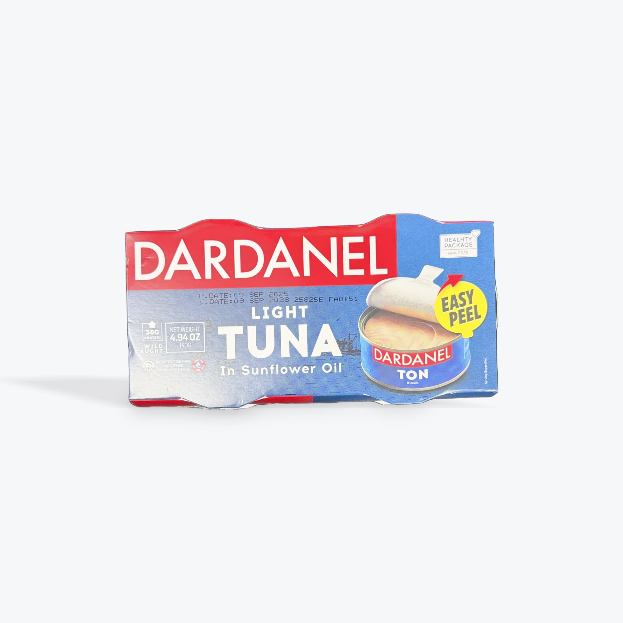 Dardanel Light Tuna In Sunflower Oil 2x140g