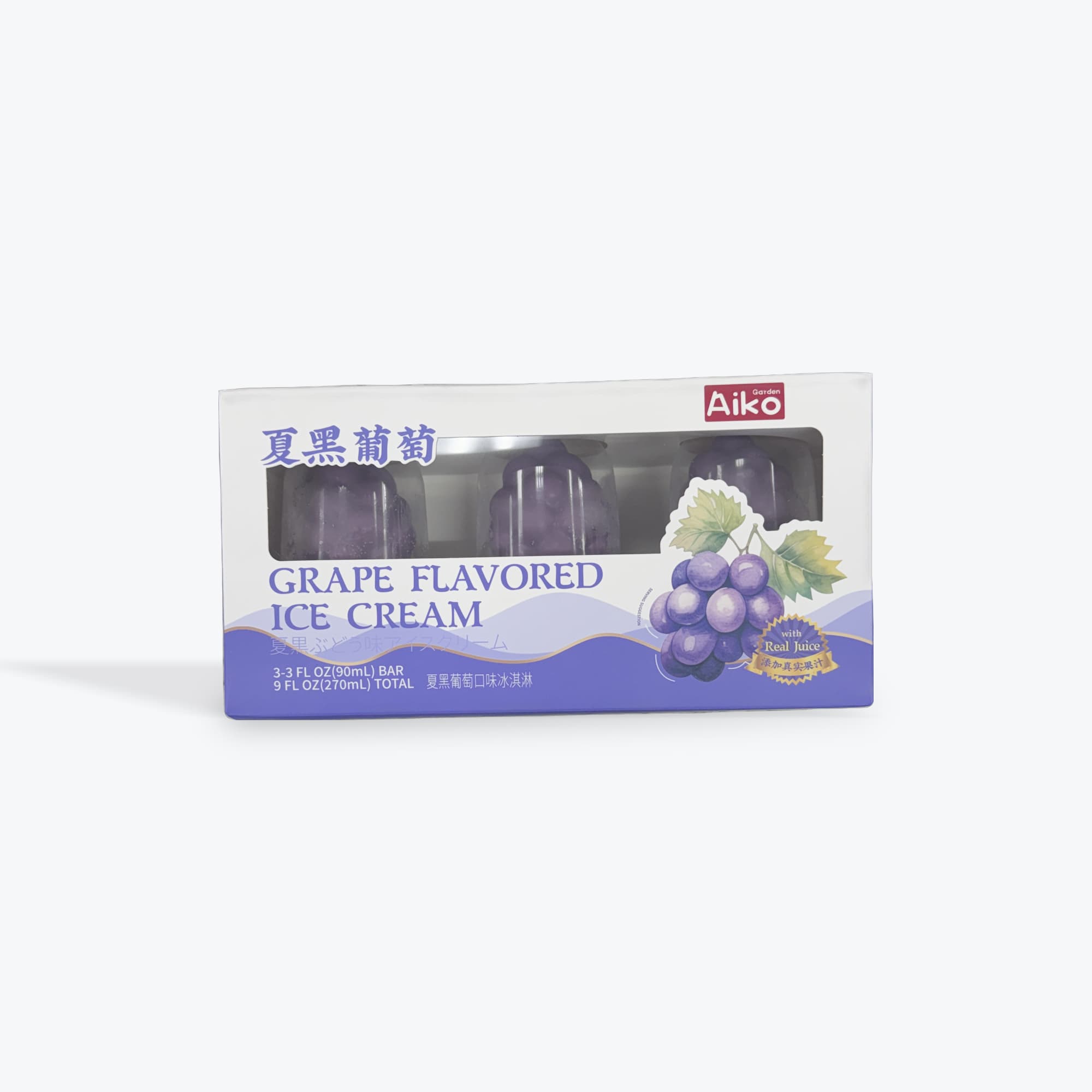 Aiko Garden Propitious Grape Ice Cream 3x3oz