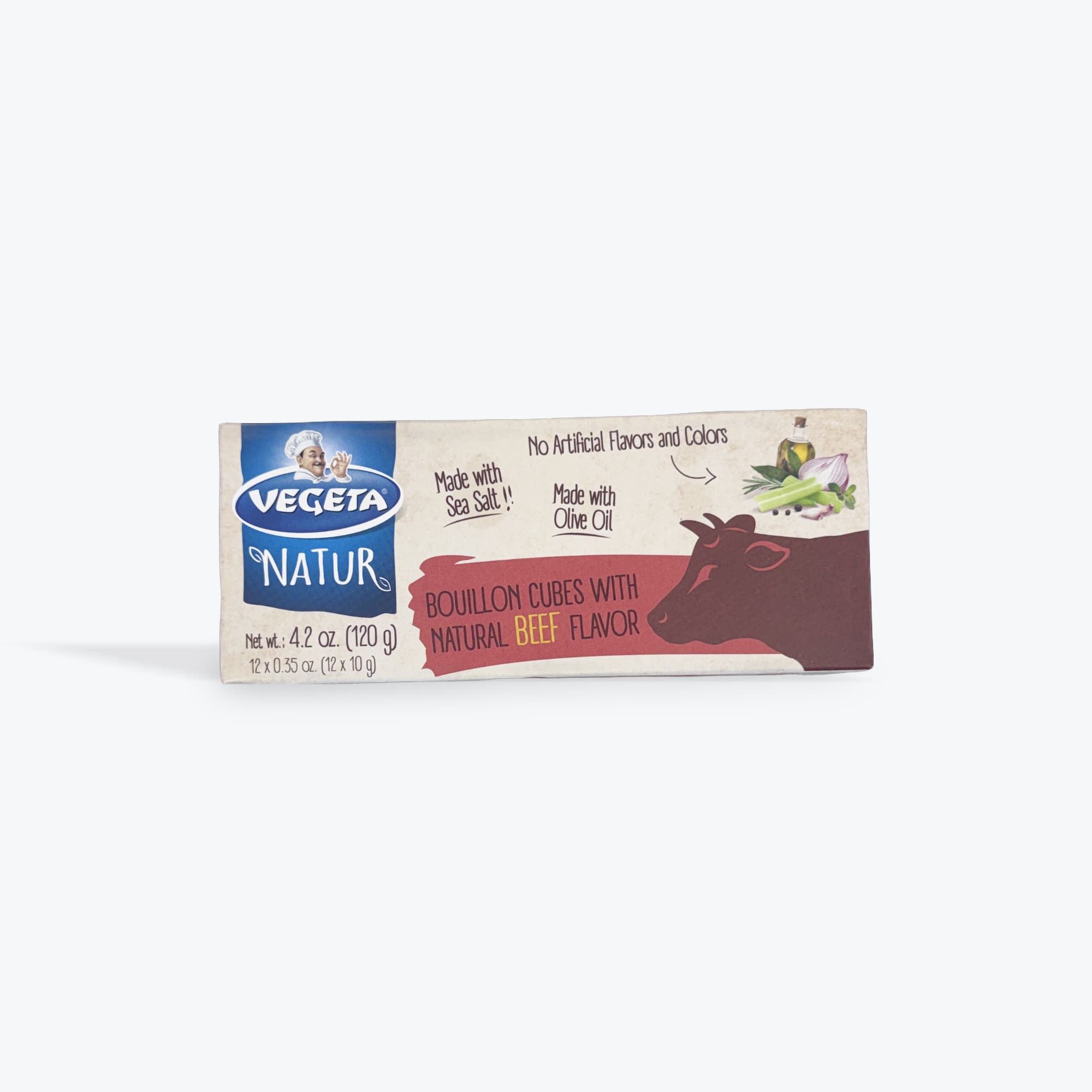 Vegeta Natur Beef Bouillon Cubes 120g
