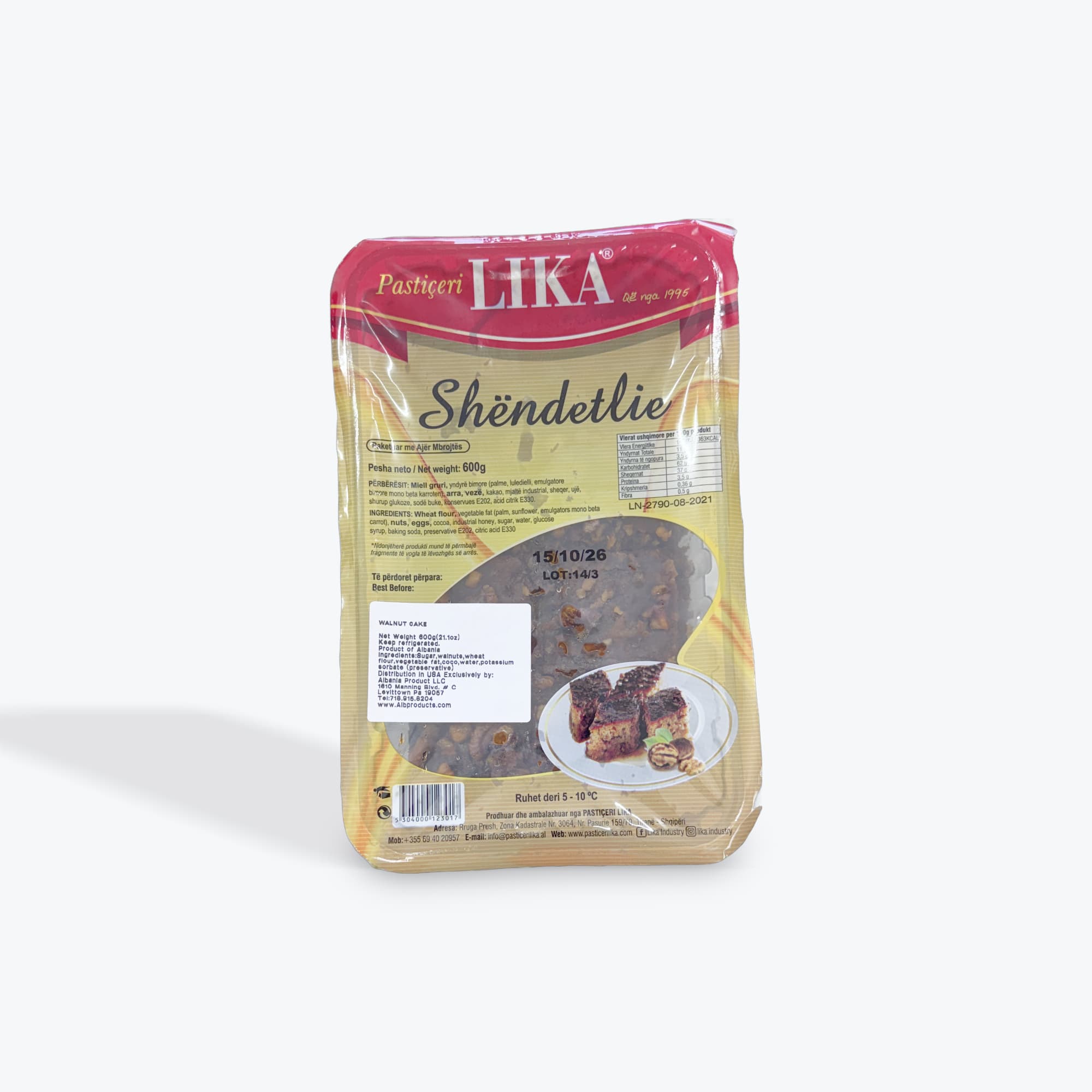 Pasticeri Lika Walnut Cake 600g