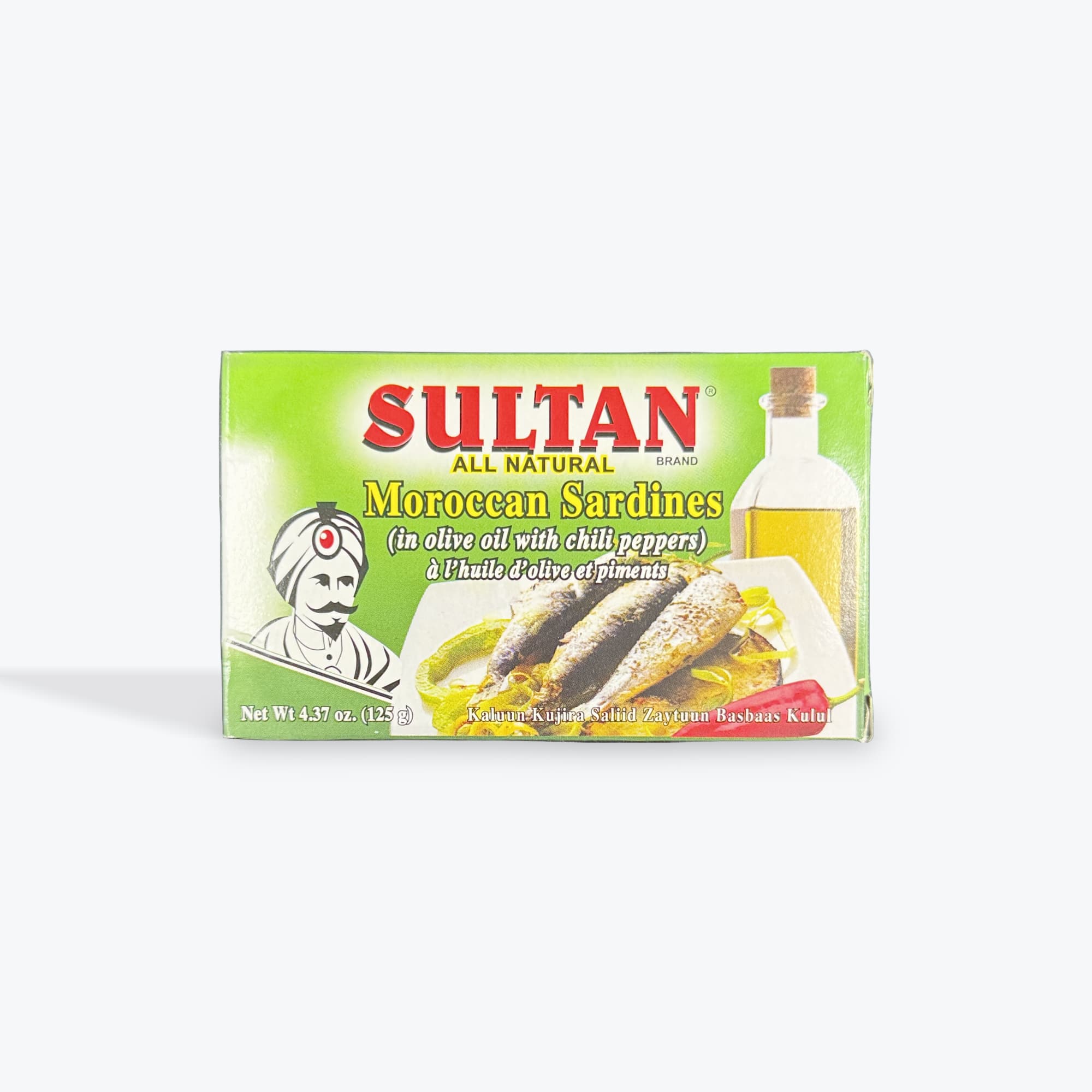 Sultan Sardines in Olive Oil W Chili Peppers 125g