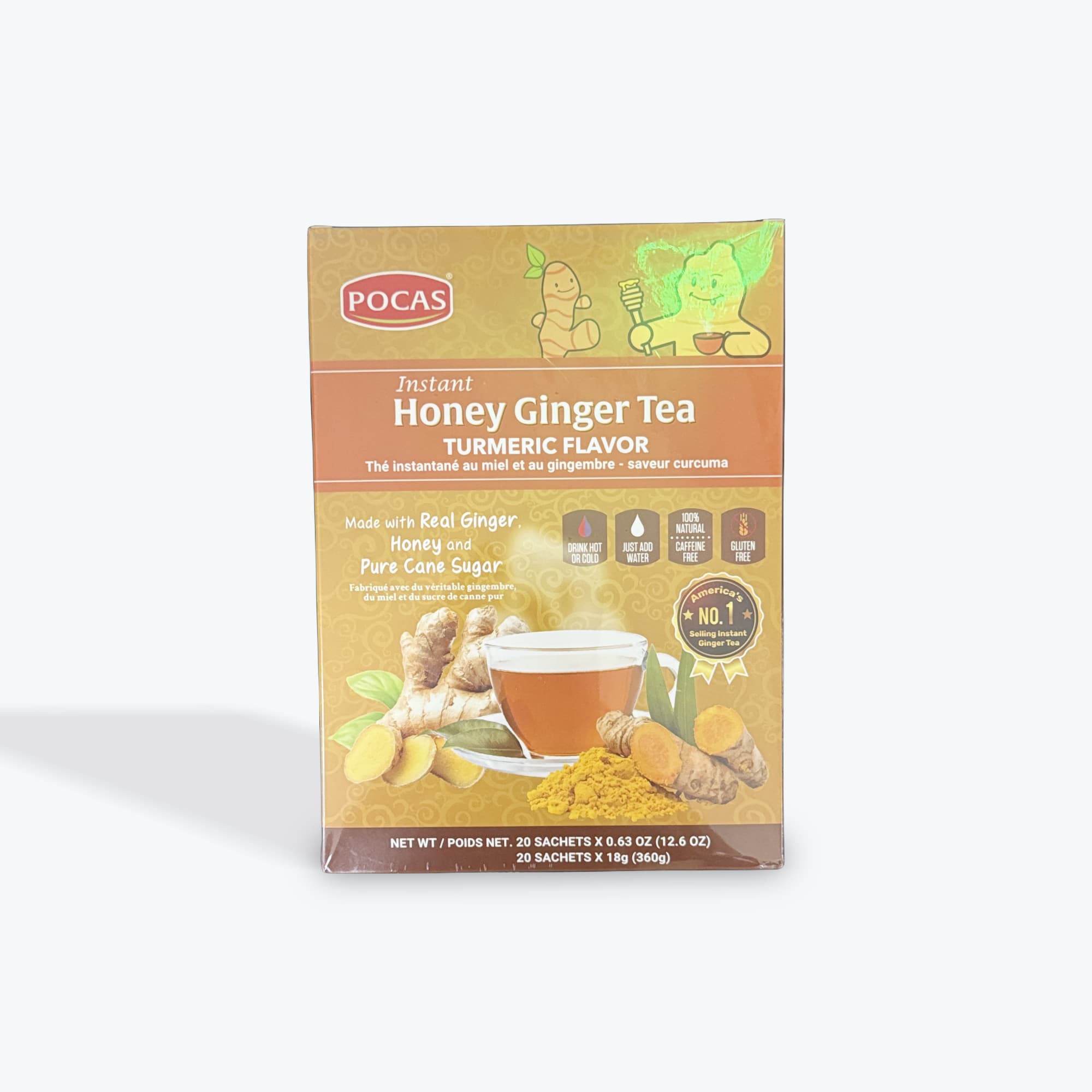 Pocas Honey Ginger Tea W Tumeric 360g