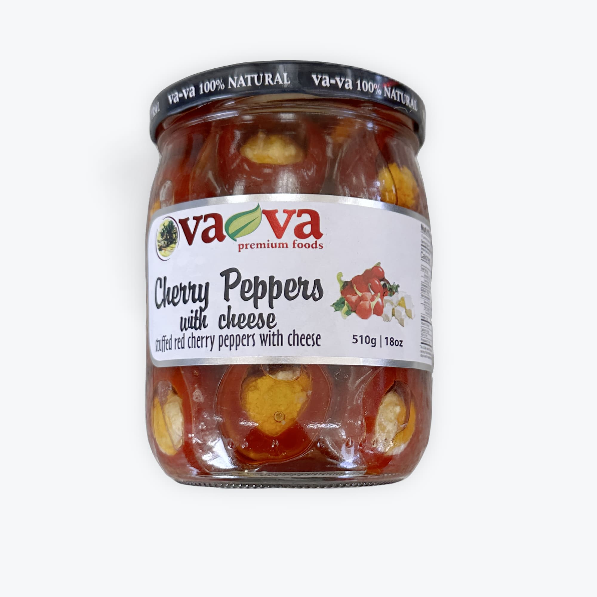 Vava Cherry Peppers W Cheese 18oz