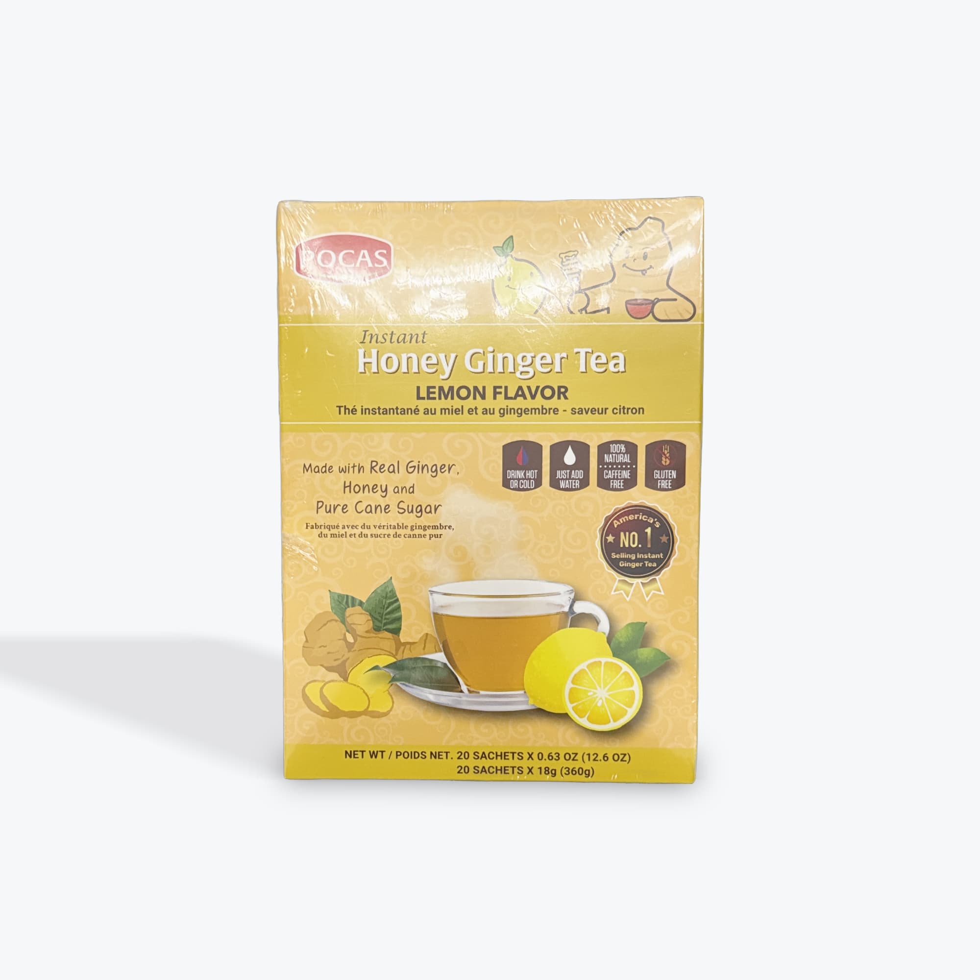 Pocas Honey Ginger Tea W Lemon 360g