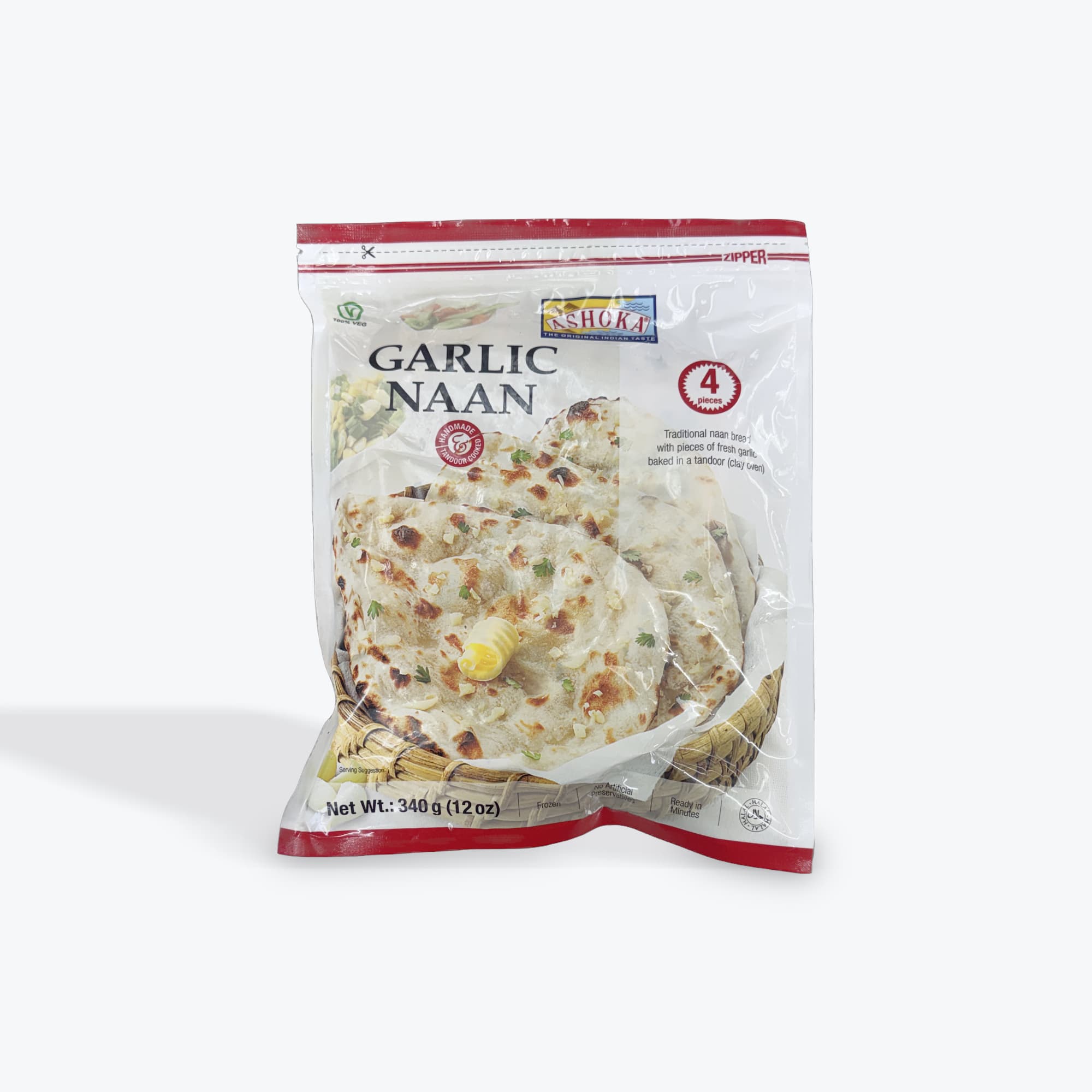 Ashoka Garlic Naan 340g