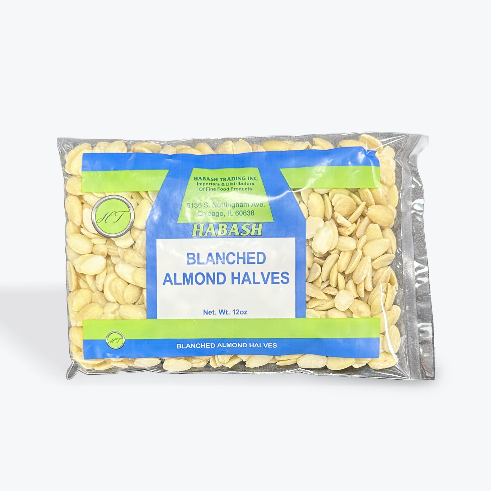 Habash Blanched Almonds Halves 12oz