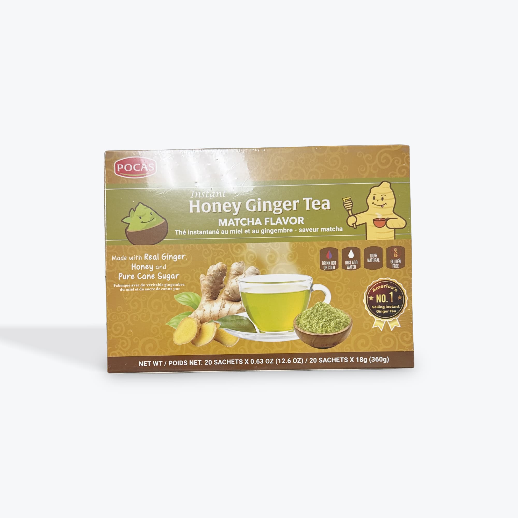 Pocas Honey Ginger Tea Matcha 360g