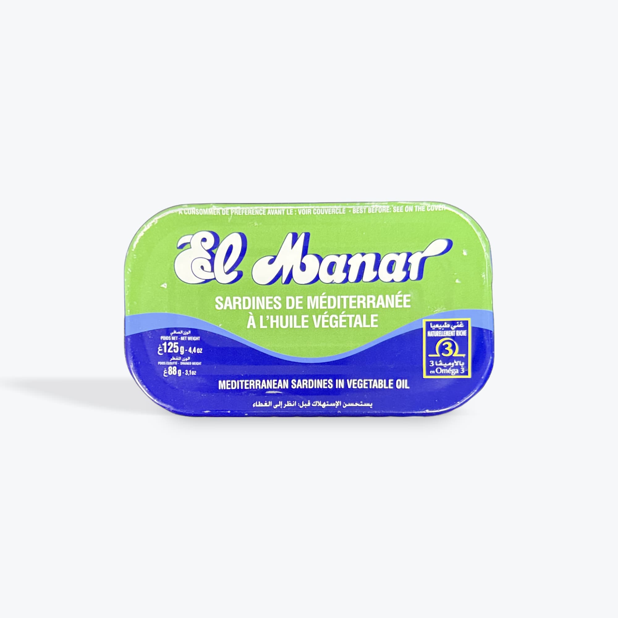 El Manar Sardines in Sunflower Oil 125g