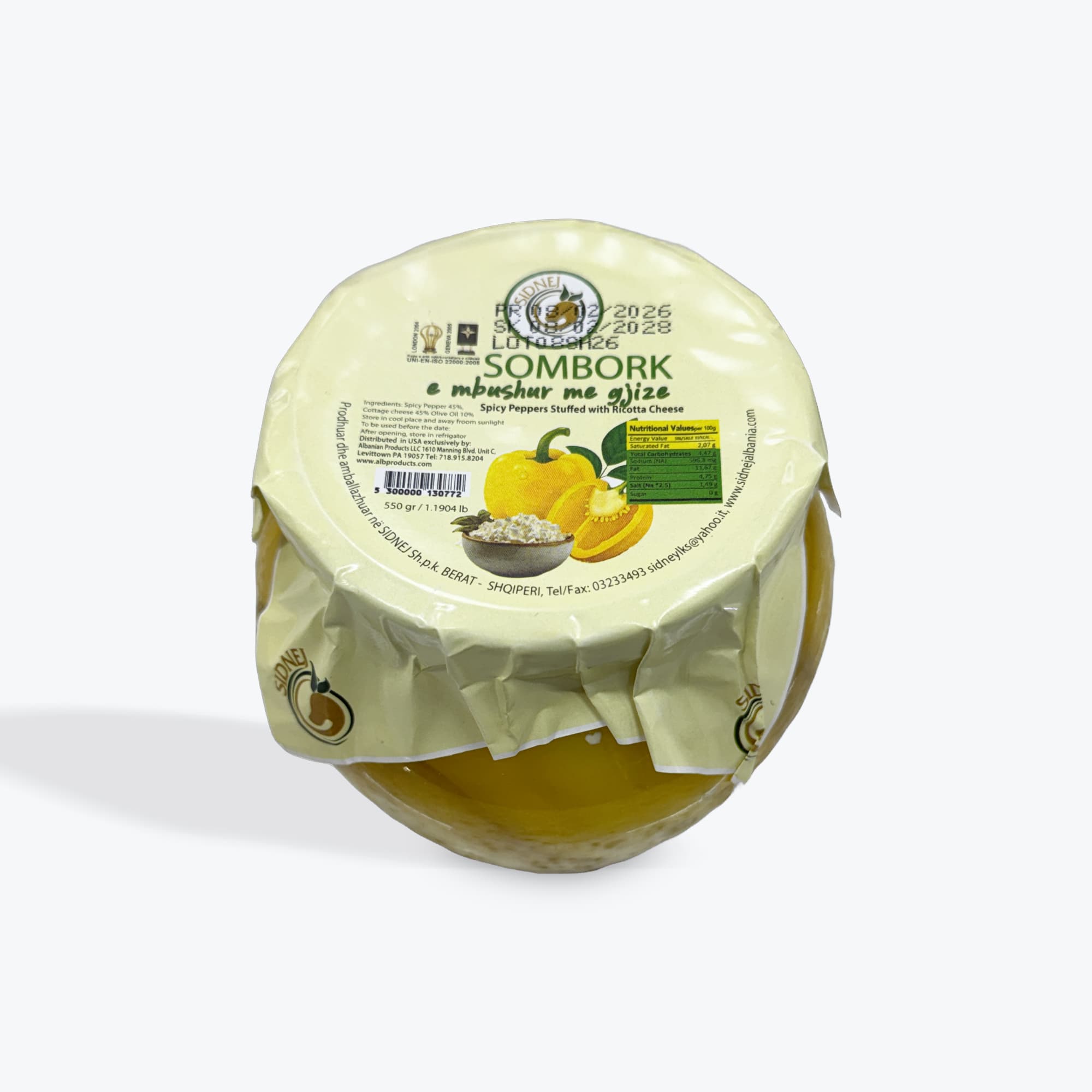 Sidnej Somborka Peppers W Ricotta Cheese 500g