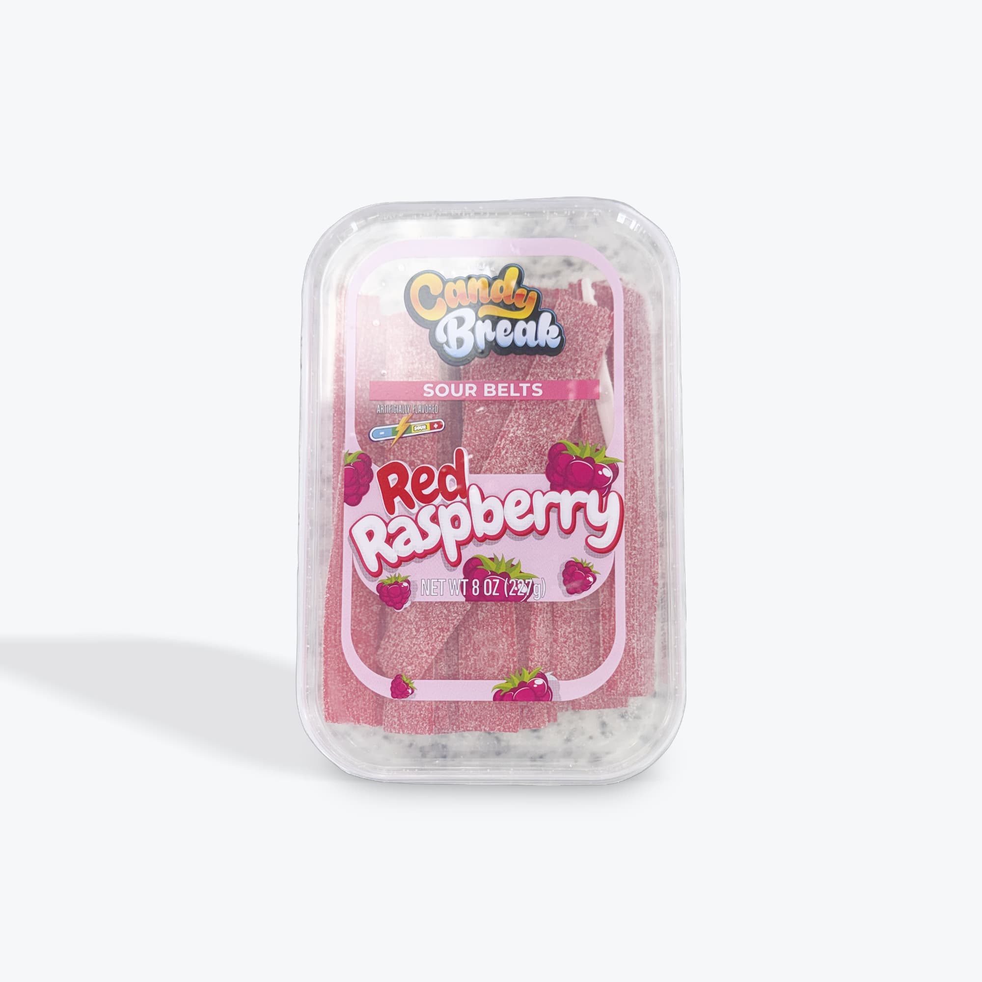 Candy Break Sour Raspberry Strips 227g