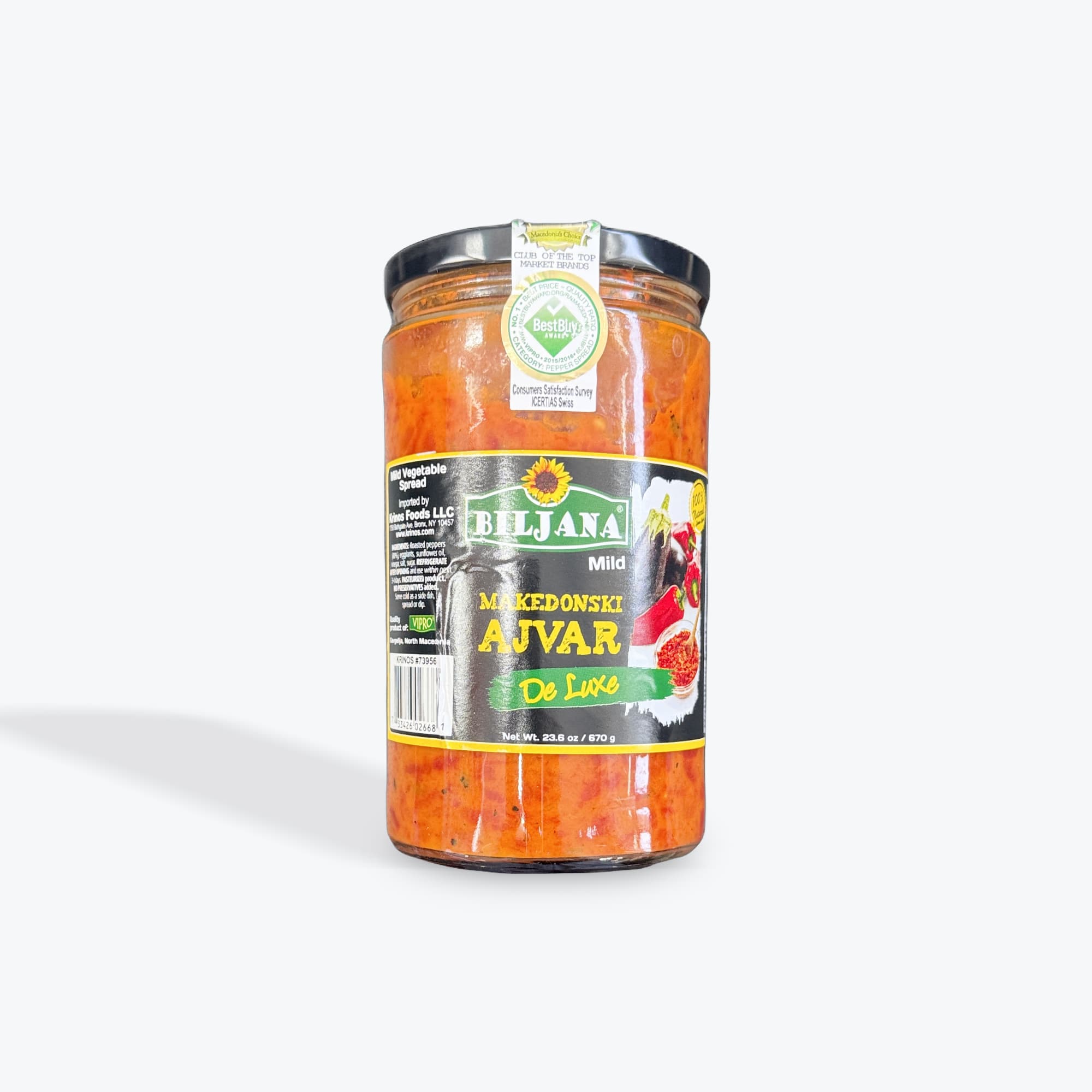 Biljana Ajvar Deluxe Mild 670g