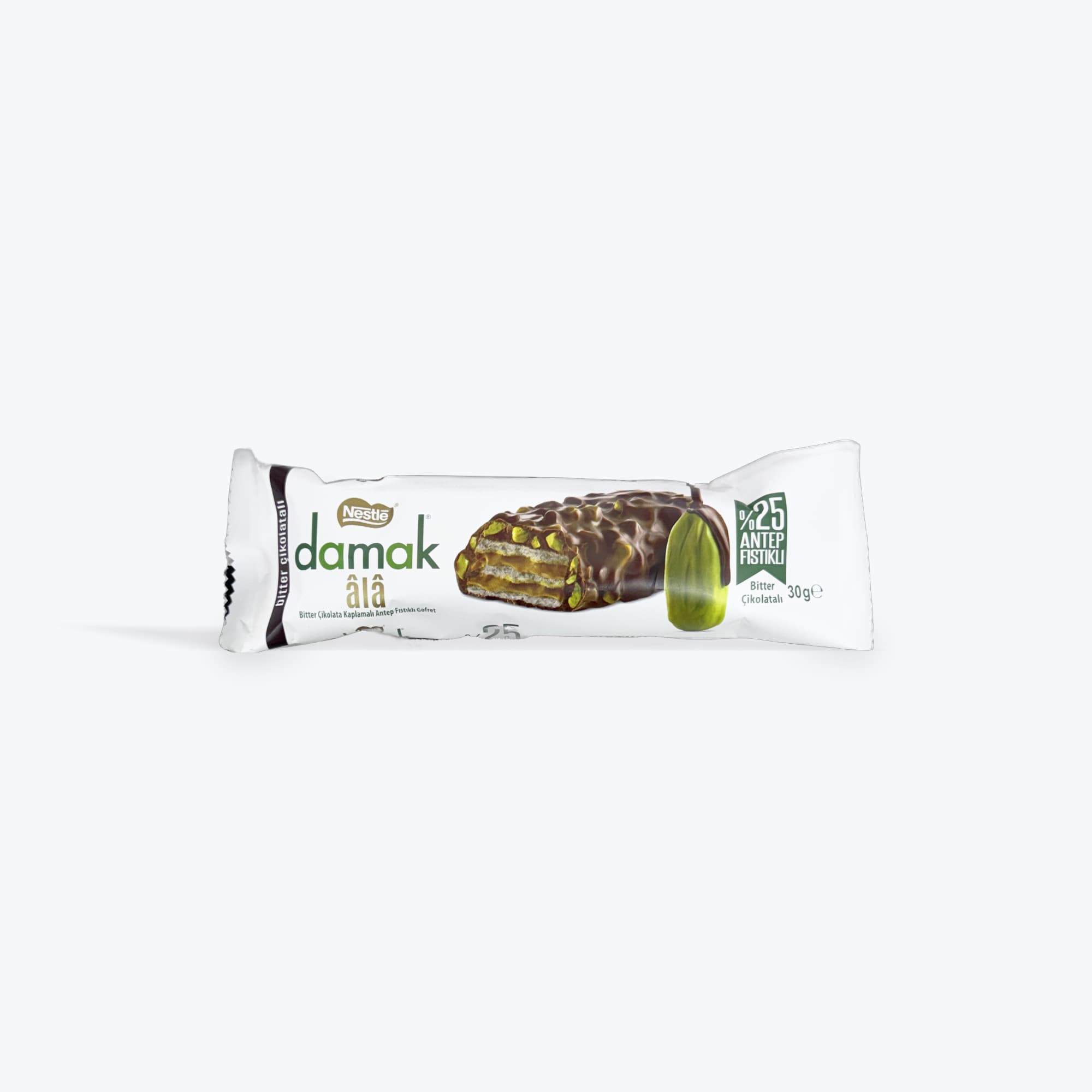 Damak Dark Chocolate Pistachio Wafer 30g
