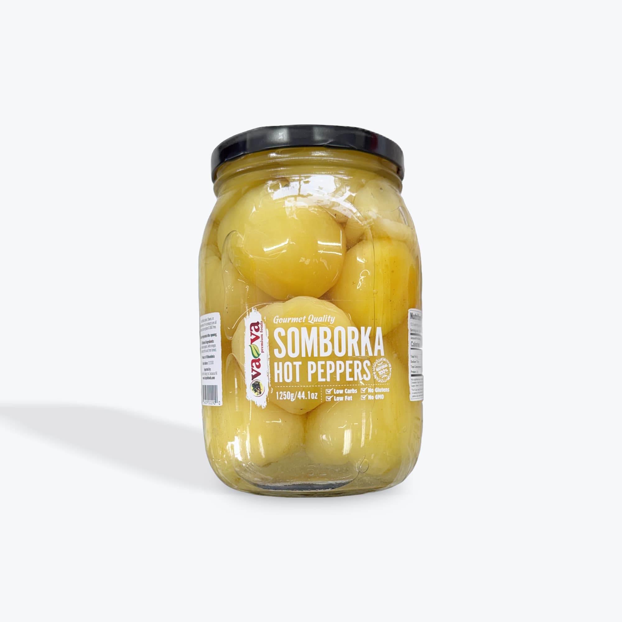 Vava Somborka Hot Banana Peppers 1250g