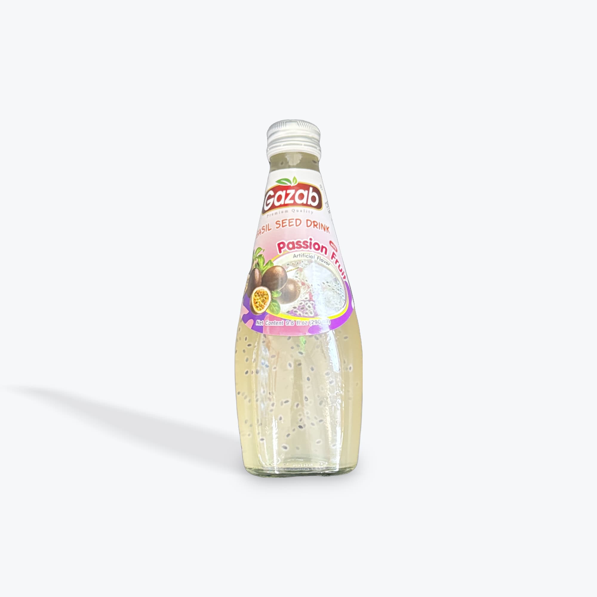 Gazab Passion Fruit Basil Seed Drink 9.8oz