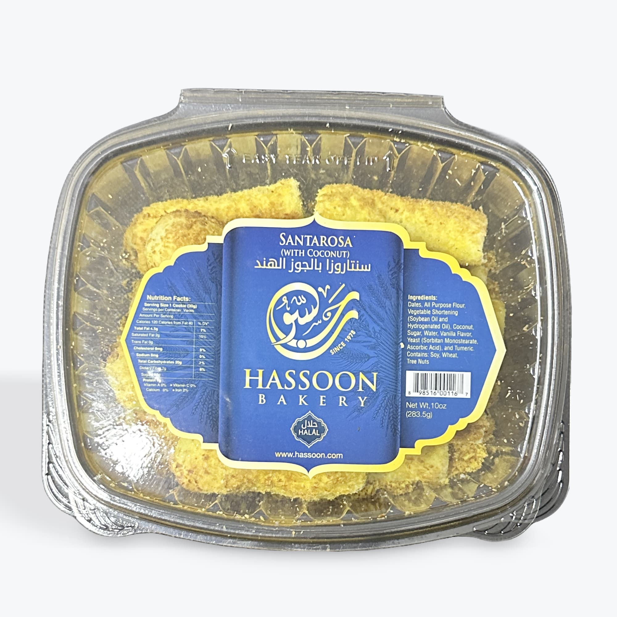 Hassoon Bakery Santarosa W Coconut 10oz
