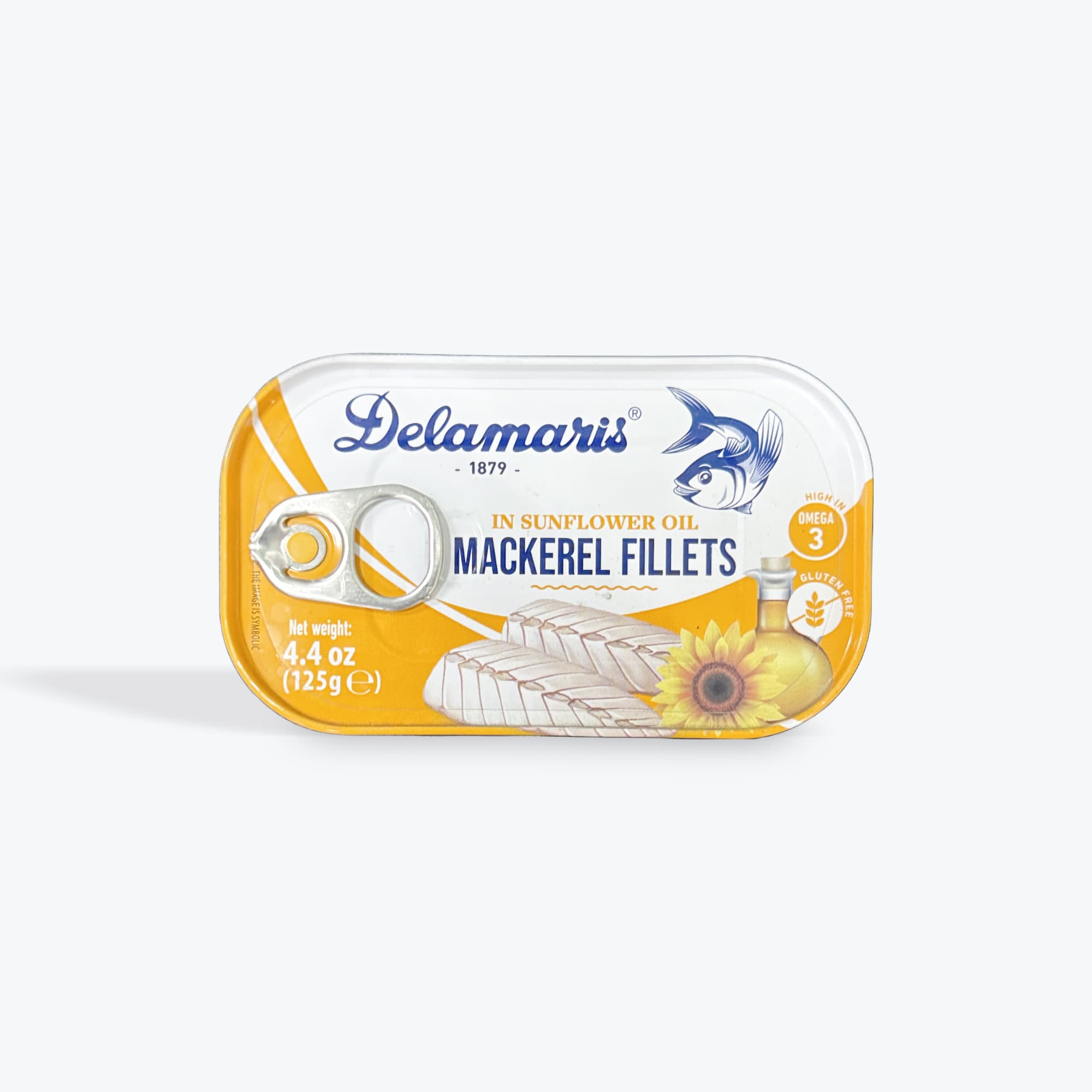 Delamaris Mackerel In Sunflower Oil 125g