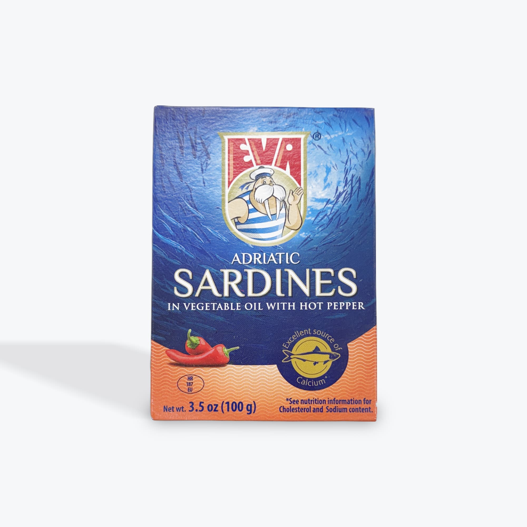 Eva Sardines In Vegetable Oil Hot 100g