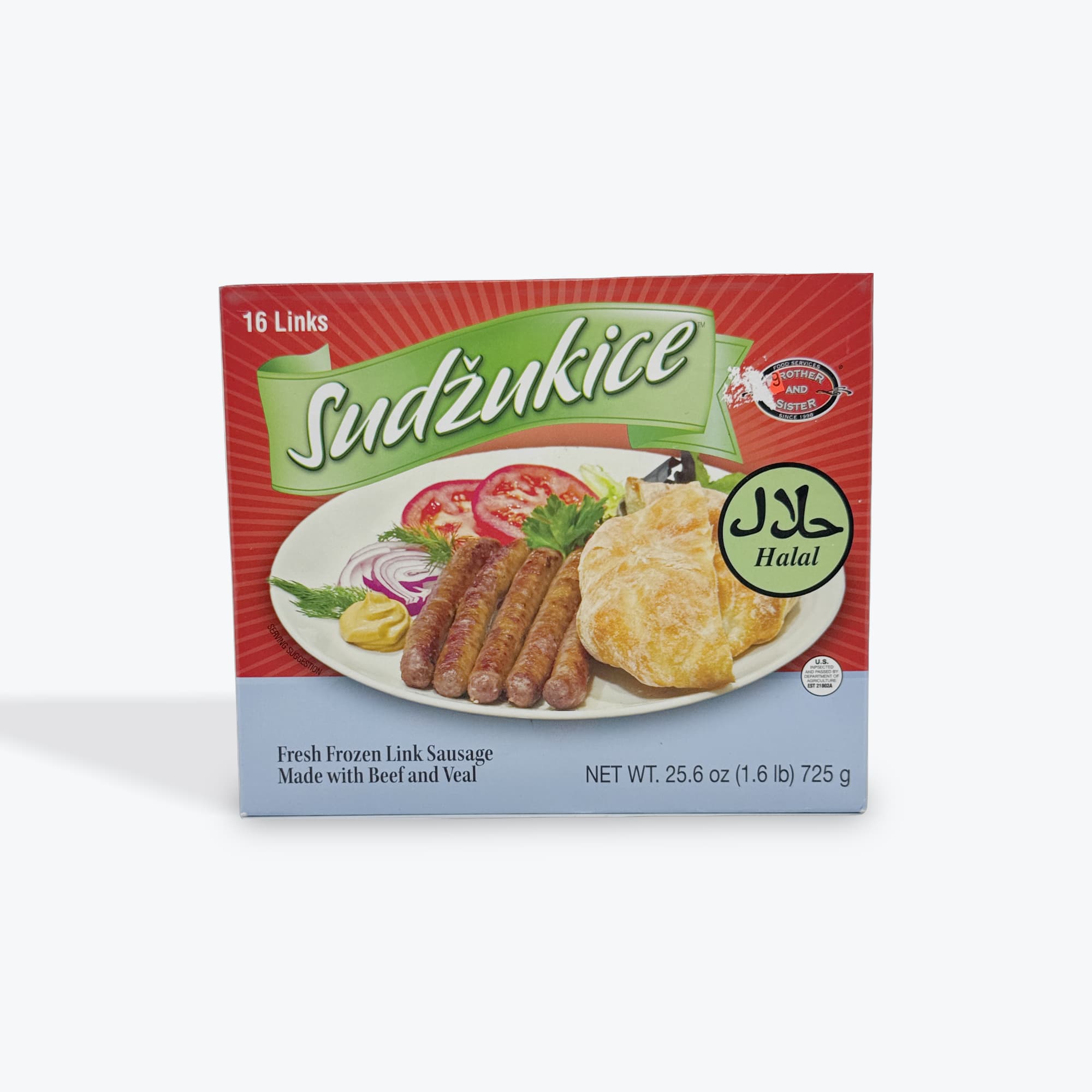 Brother & Sister Beef & Veal Sausage 725g