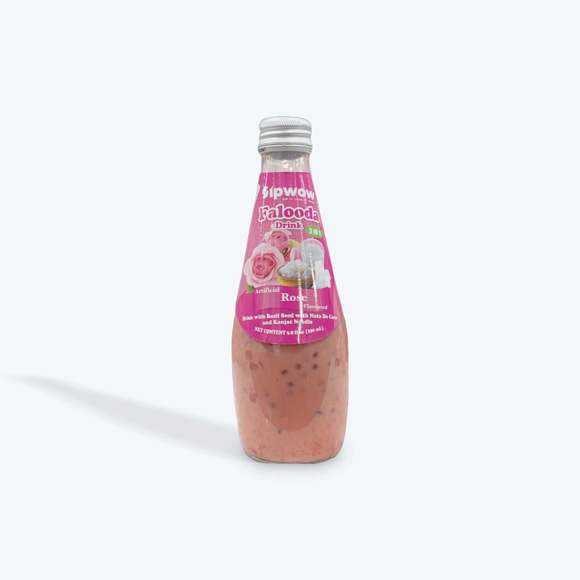 Sipwow Falooda Rose Drink 9.8oz