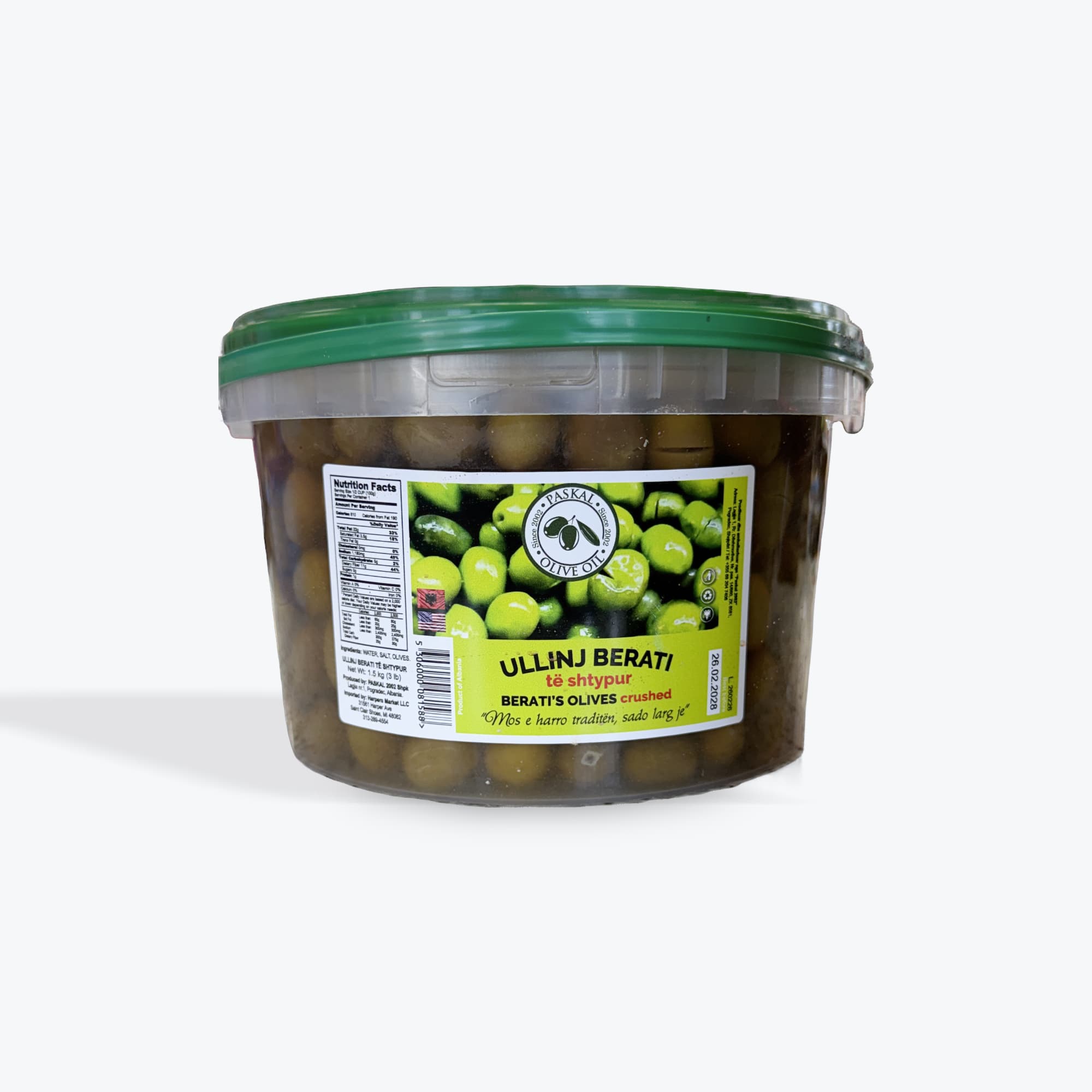 Paskal Berati Green Olives 1.5kg