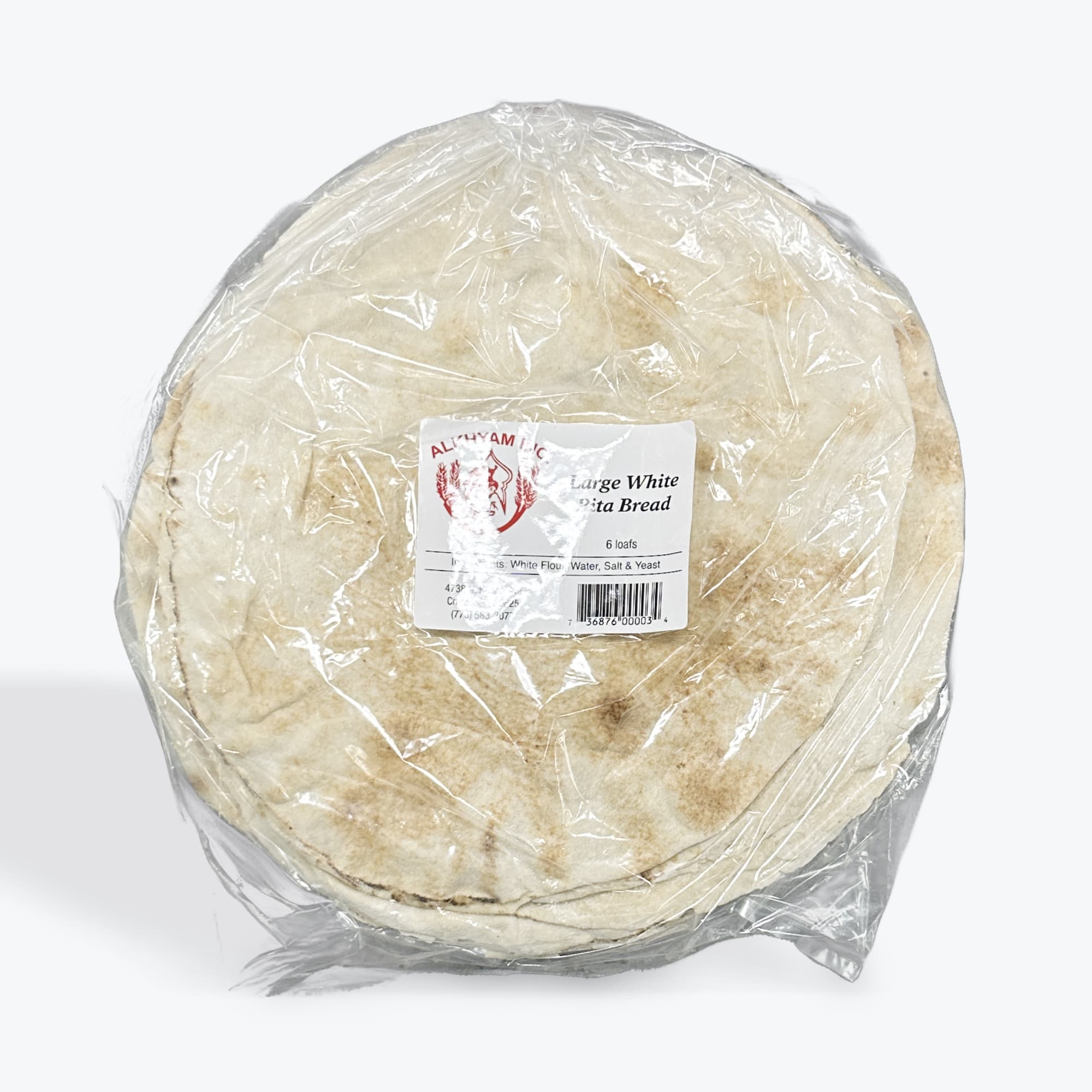 Alkhayam Pocket White Pita Bread 6 Loafs
