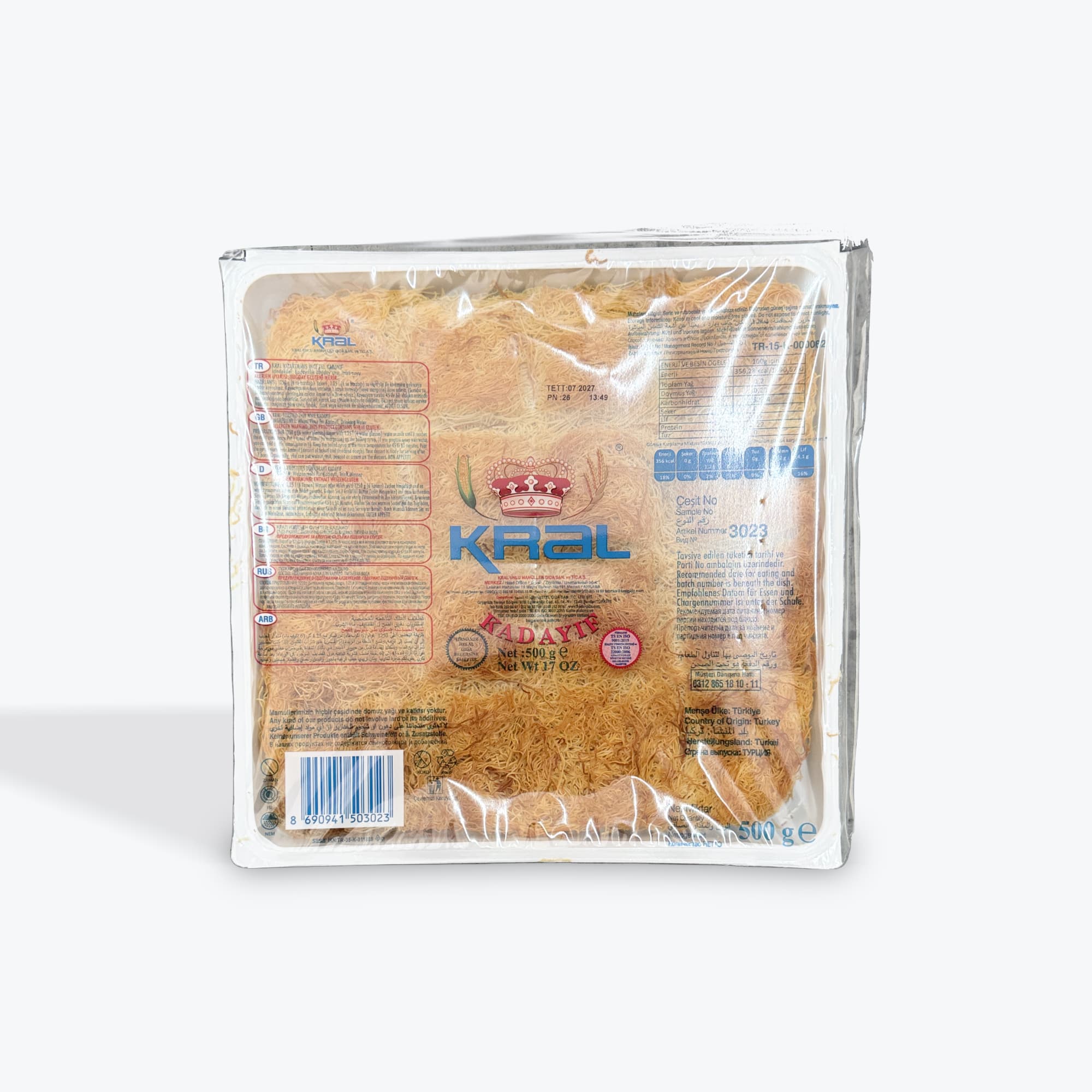 Kral Cooked Kataifi Tray 500g