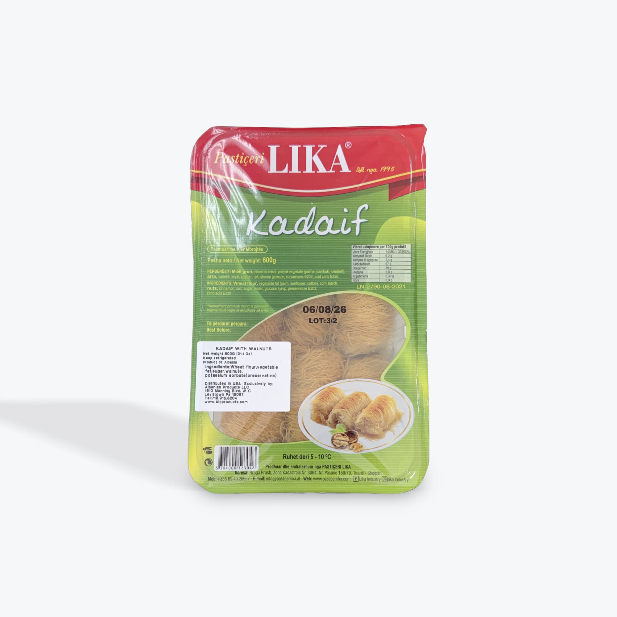Pasticeri Lika Walnut Kadaif 600g