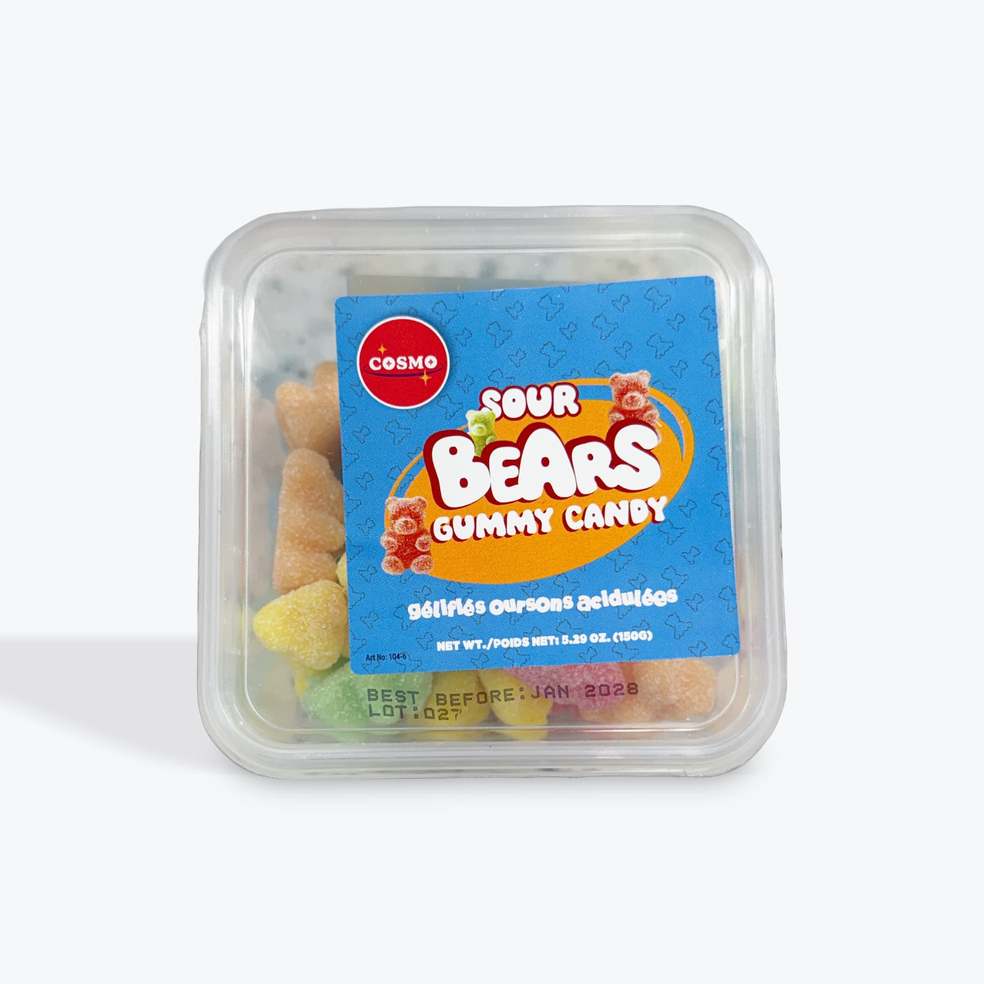 Cosmo Sour Gummy Bears 150g