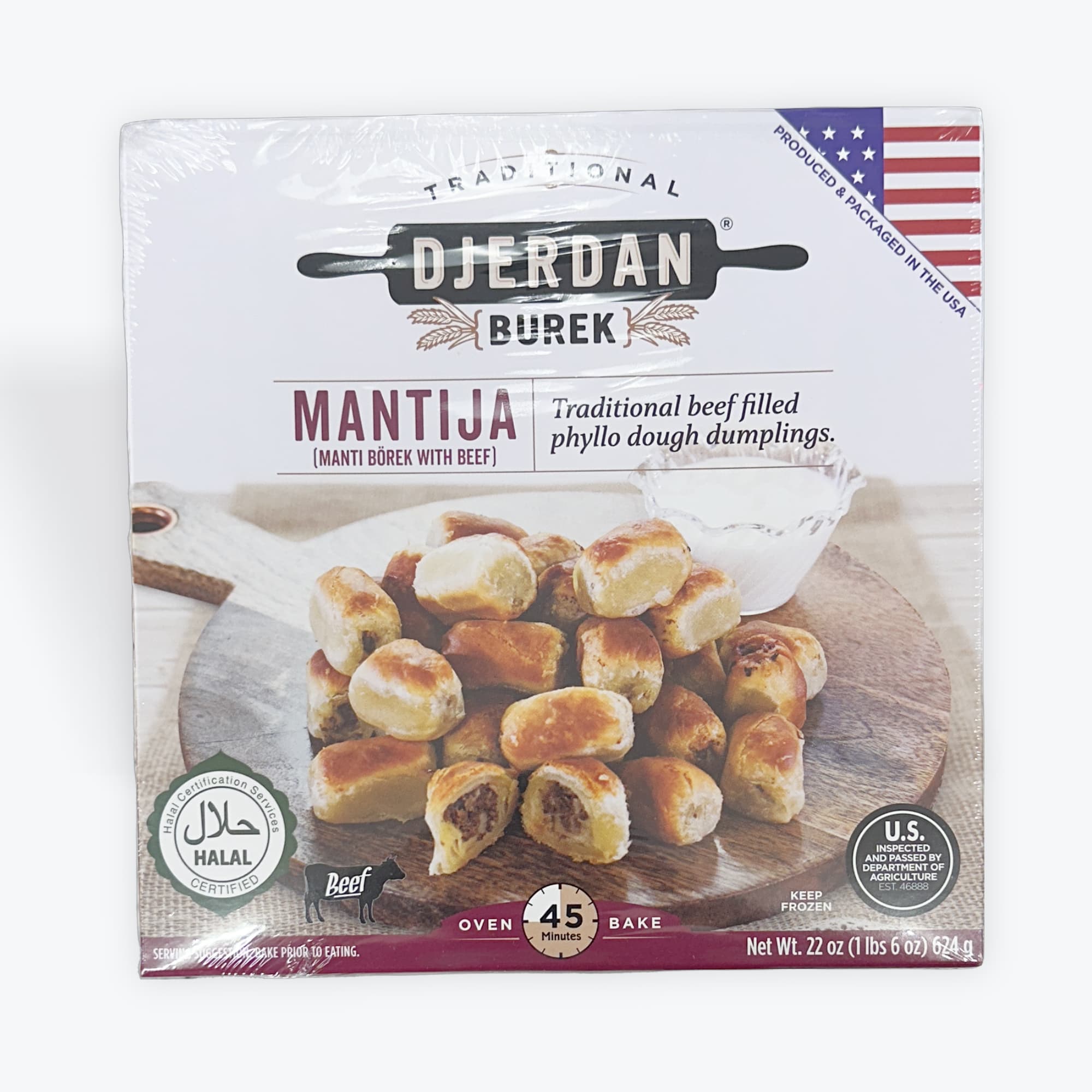 Djerdan Manti Borek W Beef 22oz
