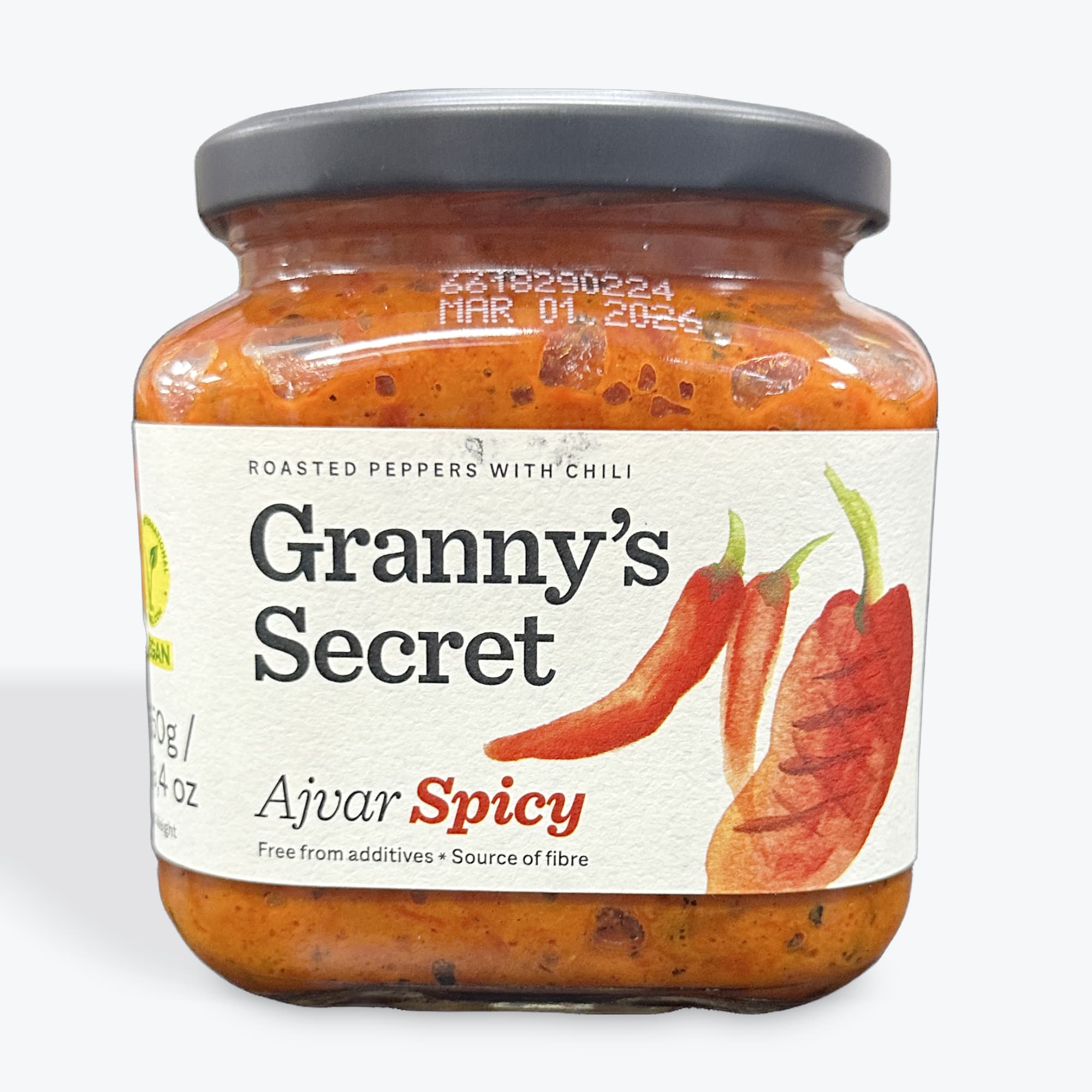 Granny’s Secret Ajvar Roasted Pepper W Chili 19.4OZ