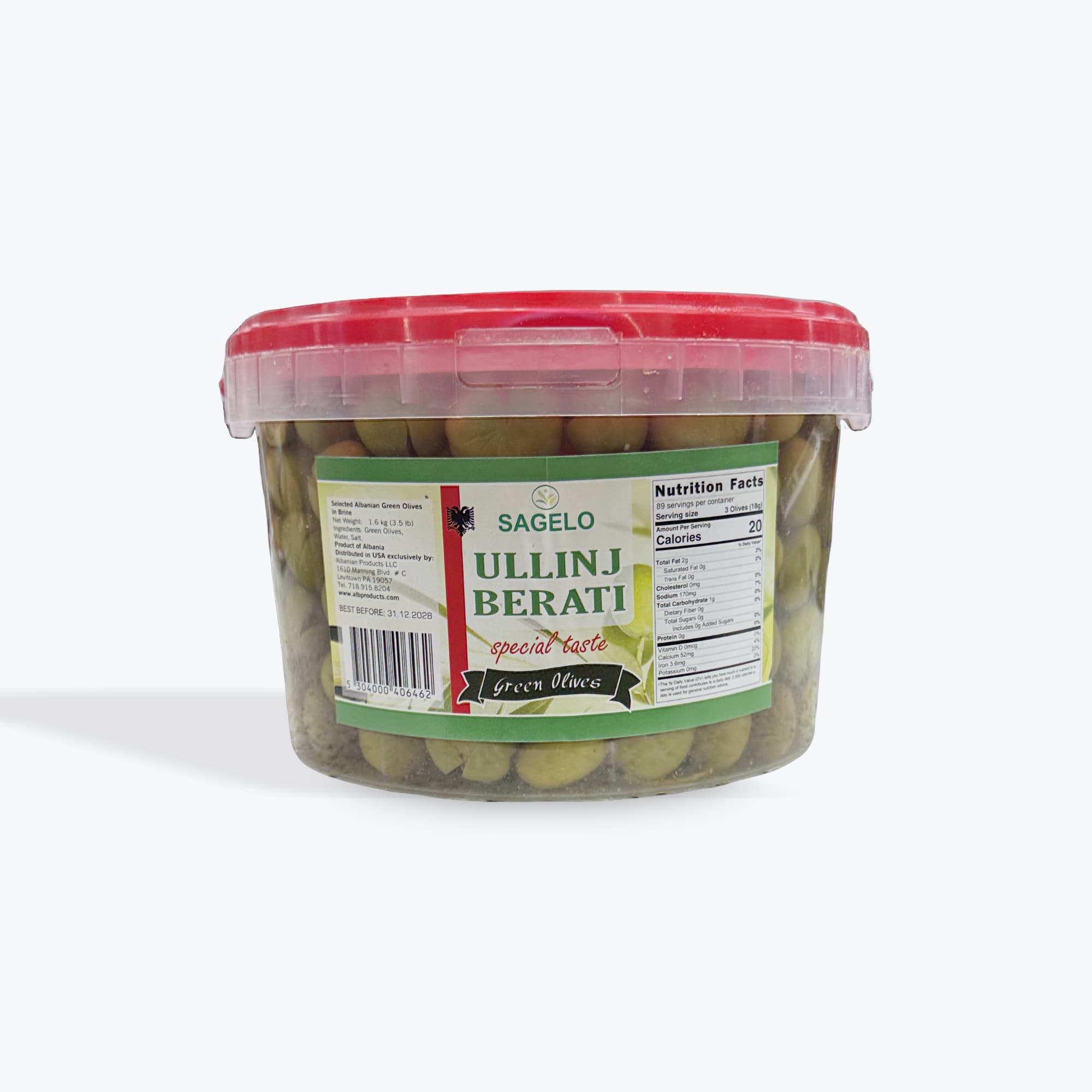 Sagelo Albanian Berati Olives 1.6kg