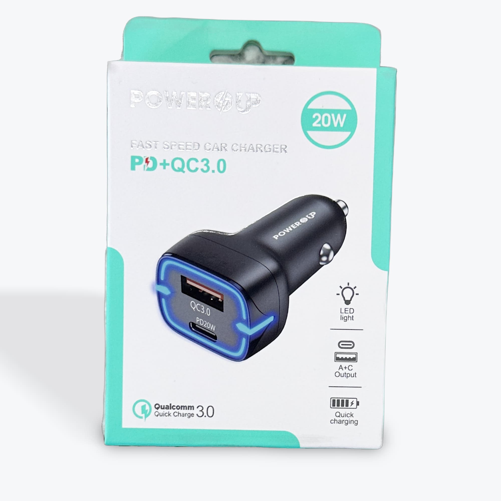 Power Up USB & USB-C Car Charger