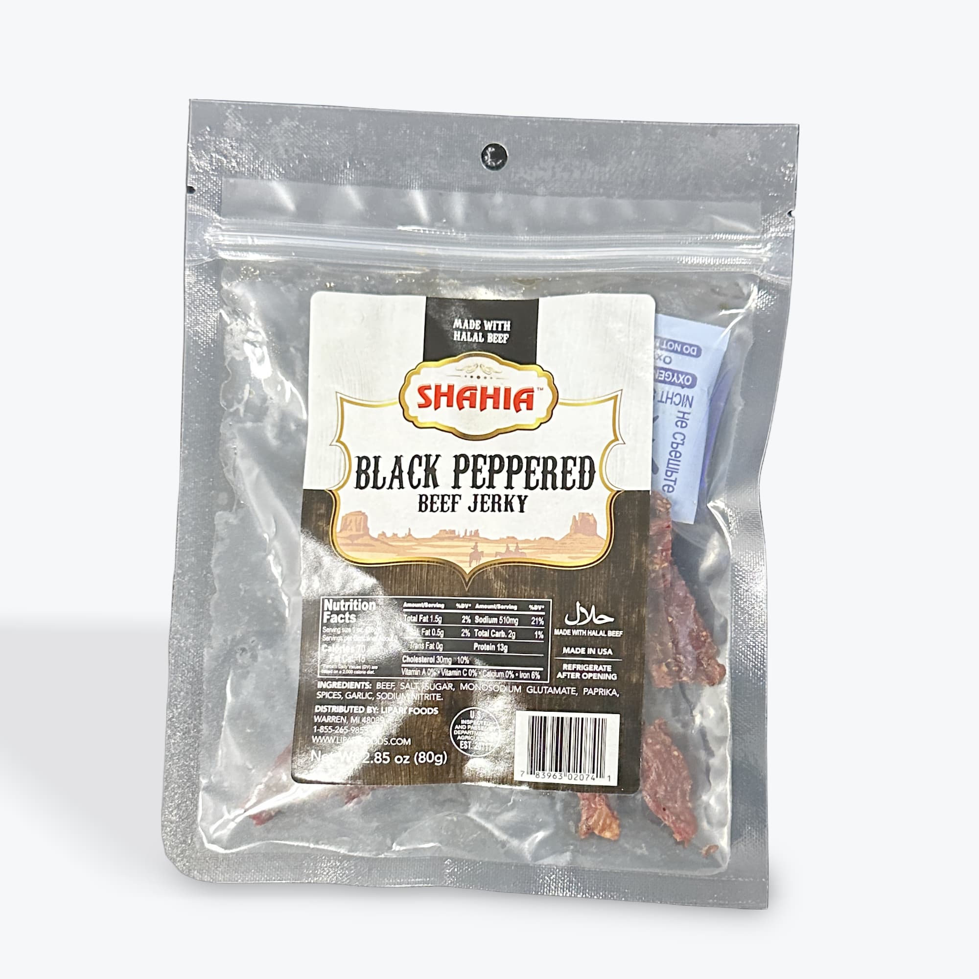 Shahia Black Pepper Jerky 2.85oz