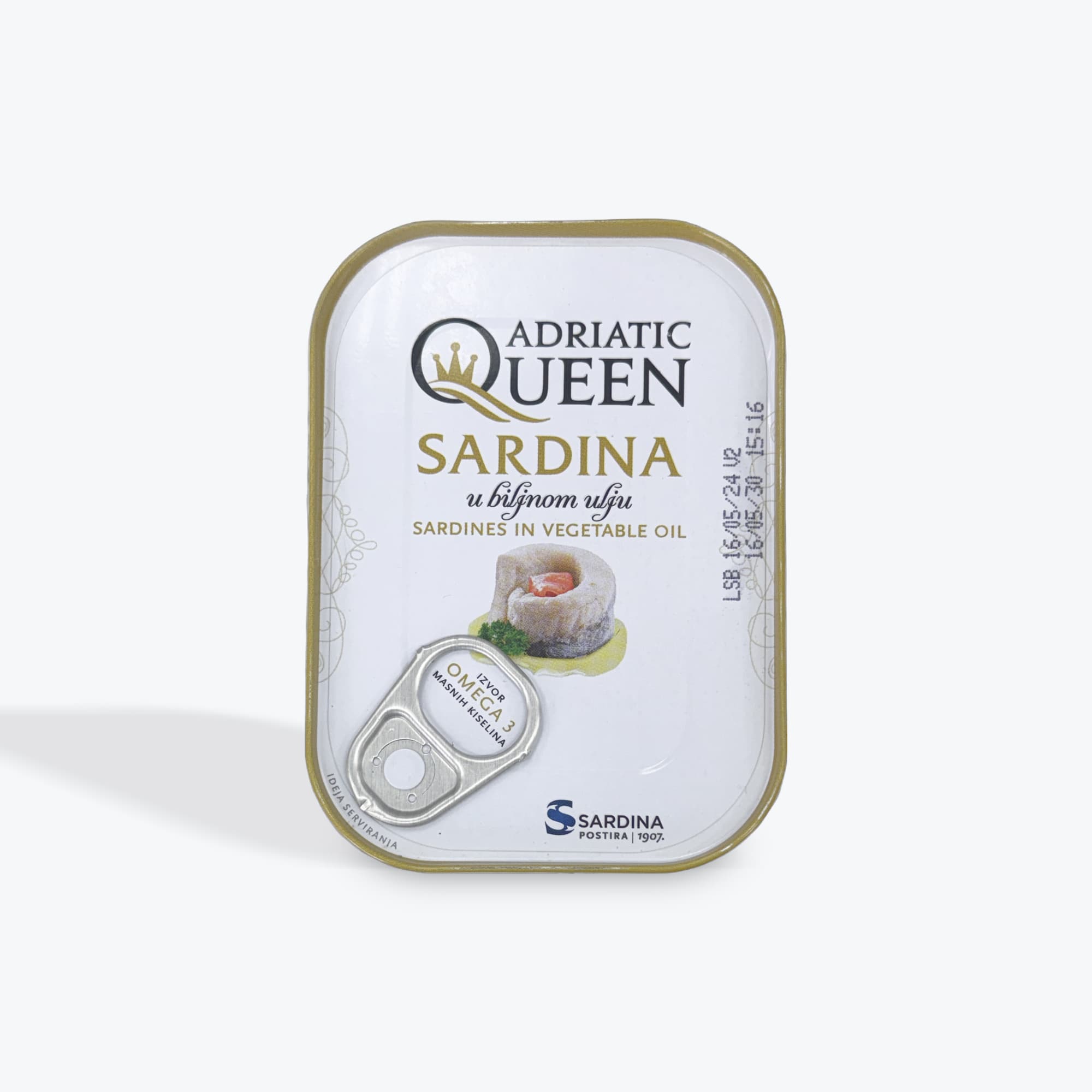 Adriatic Queen Sardines In Vegetable Oil 105g