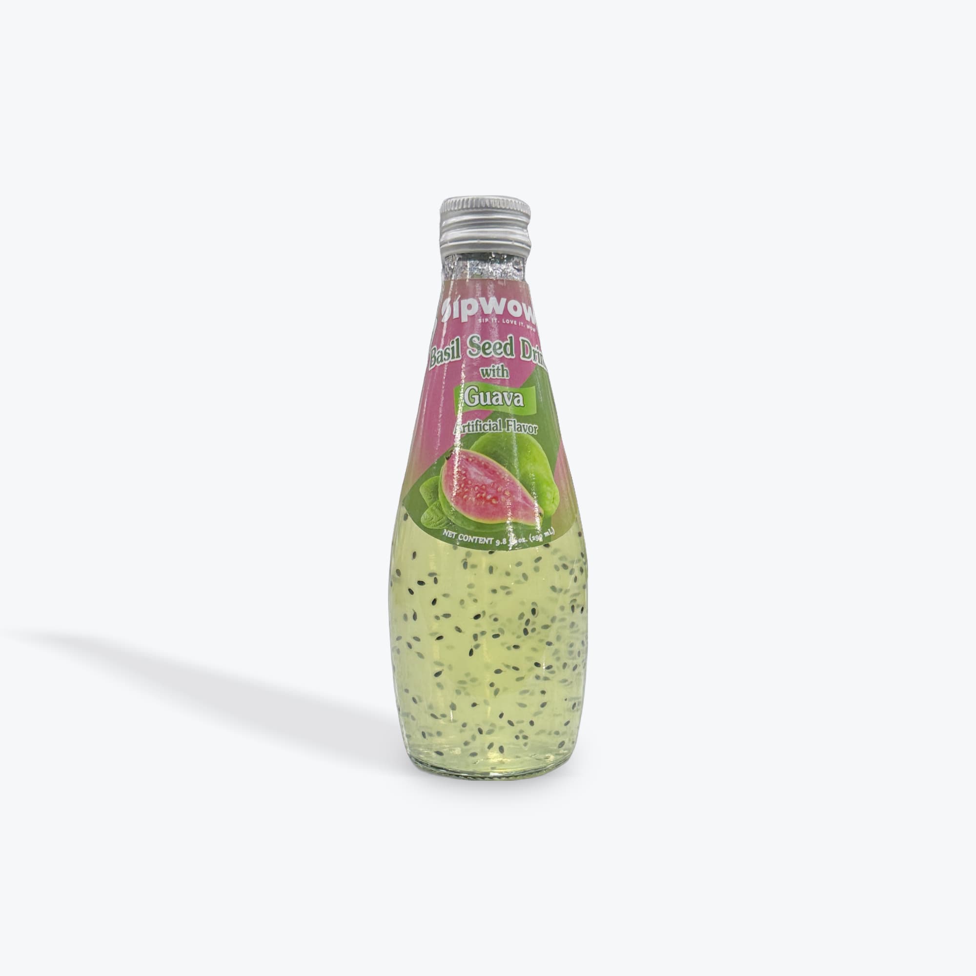 Sipwow Guava Basil Seed Drink 9.8oz