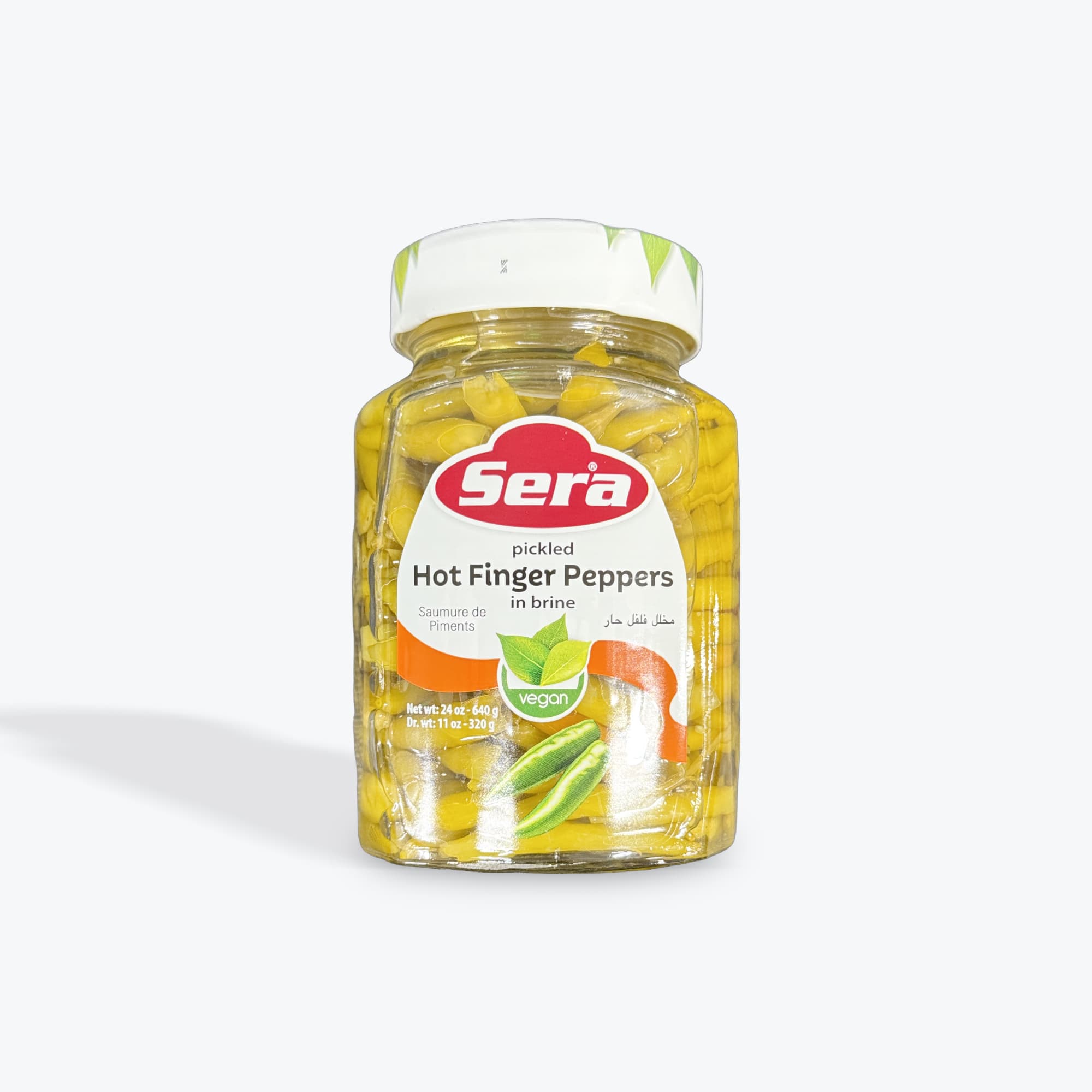 Sera Pickled Hot Finger Peppers 640g
